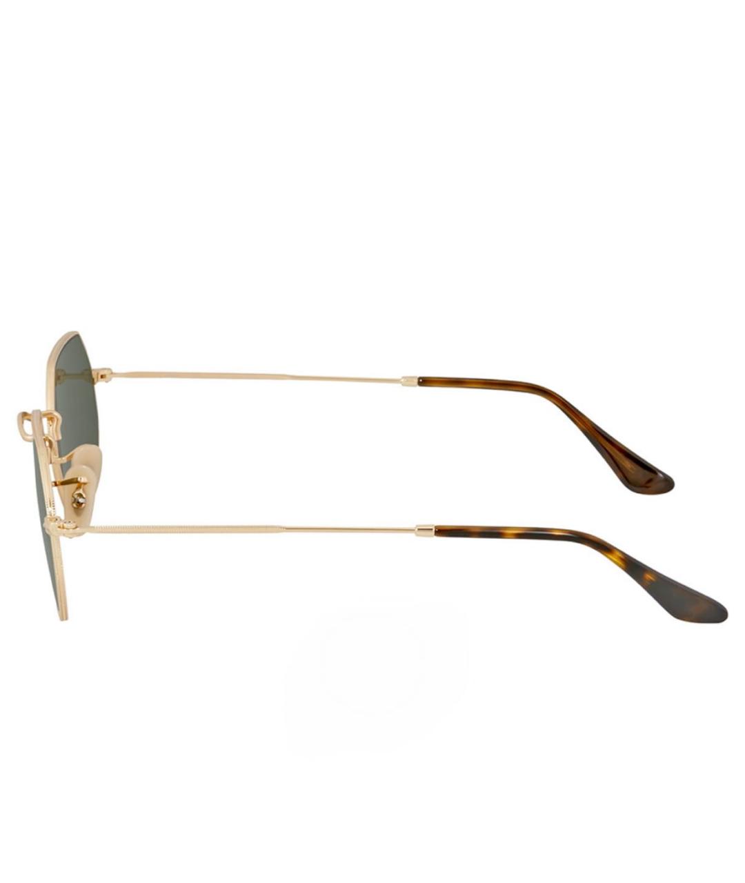 RAY BAN Хаки металлические солнцезащитные очки, фото 3