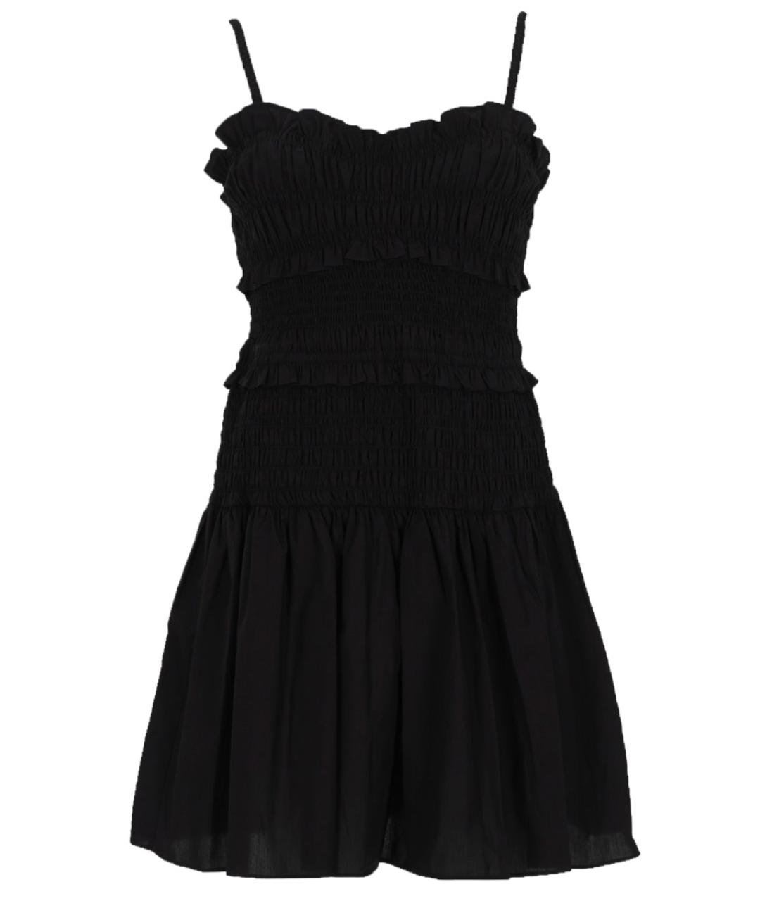 MICHAEL KORS Черное хлопковое повседневное платье, фото 1