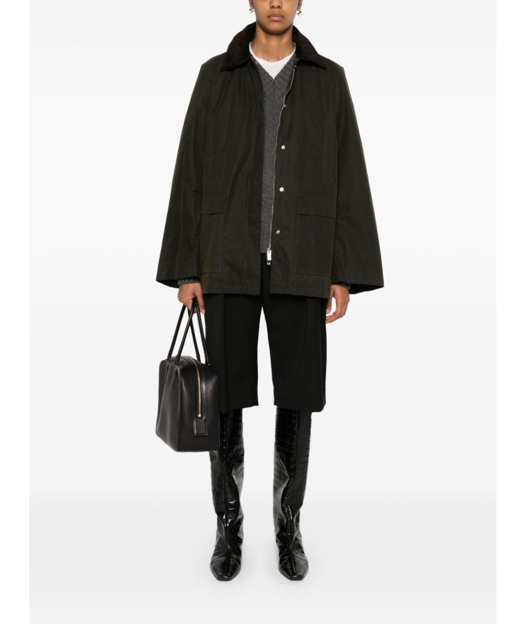 TOTEME Хаки хлопковая куртка, фото 5