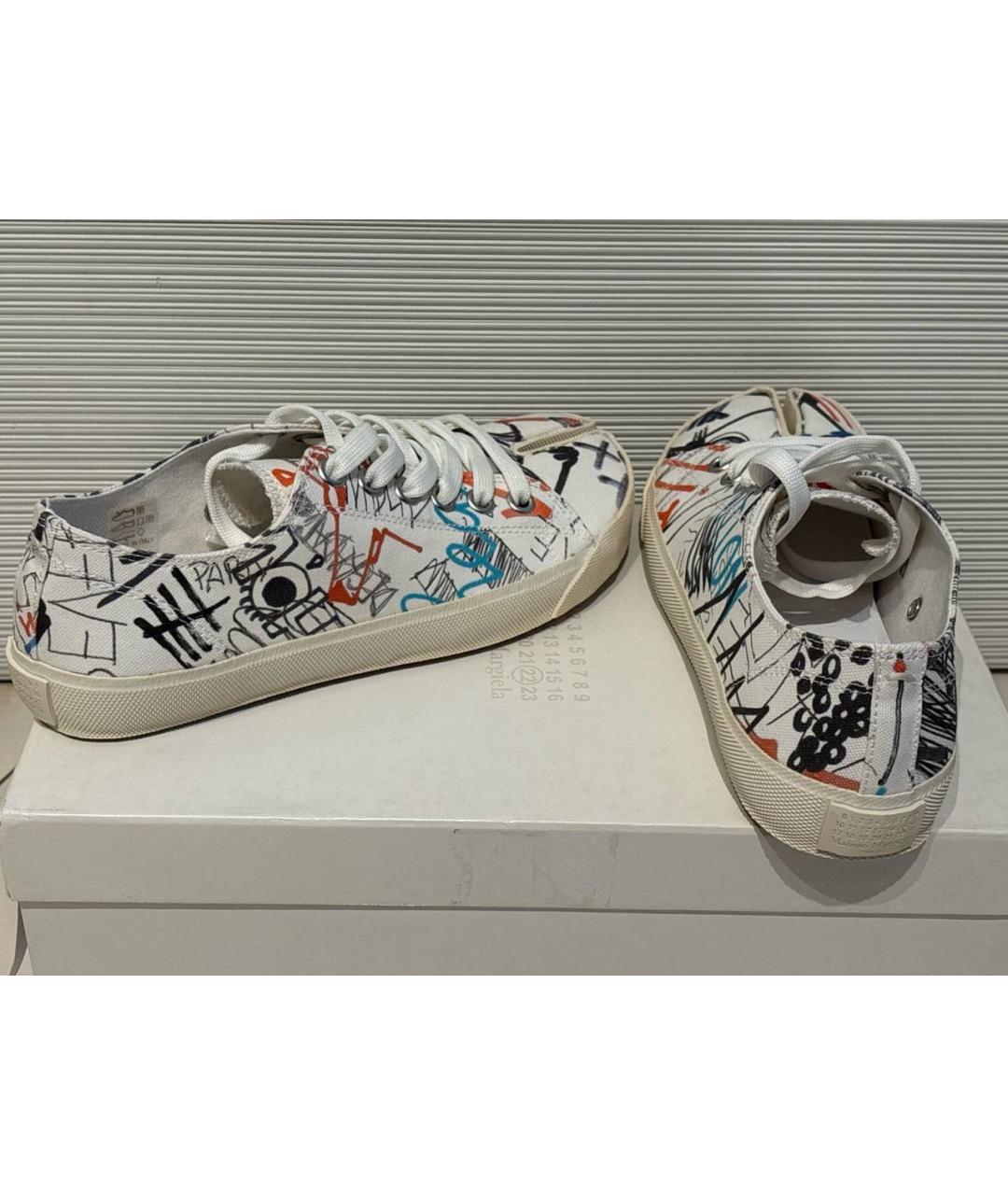 MAISON MARGIELA Мульти текстильные кеды, фото 6