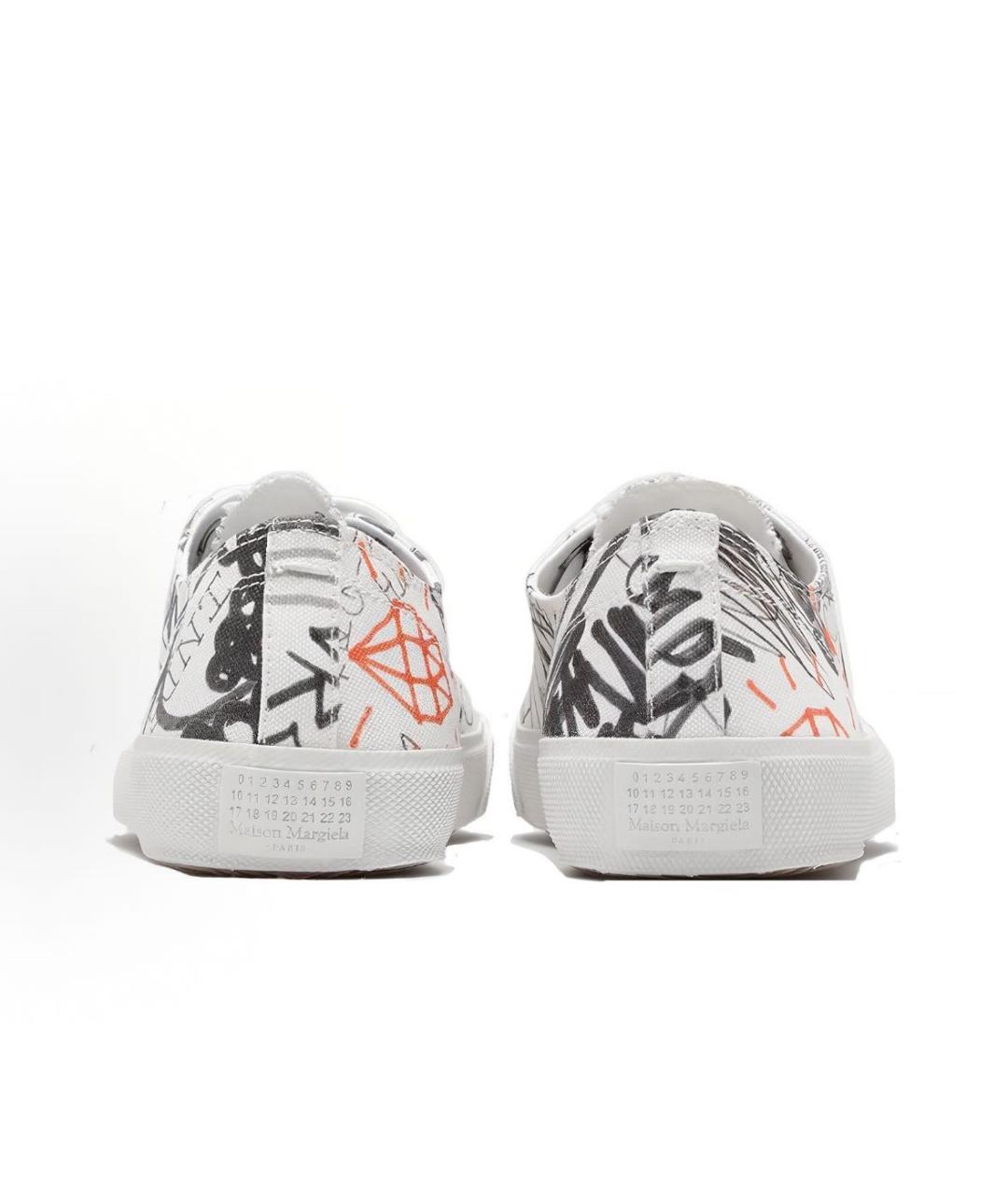 MAISON MARGIELA Мульти текстильные кеды, фото 4