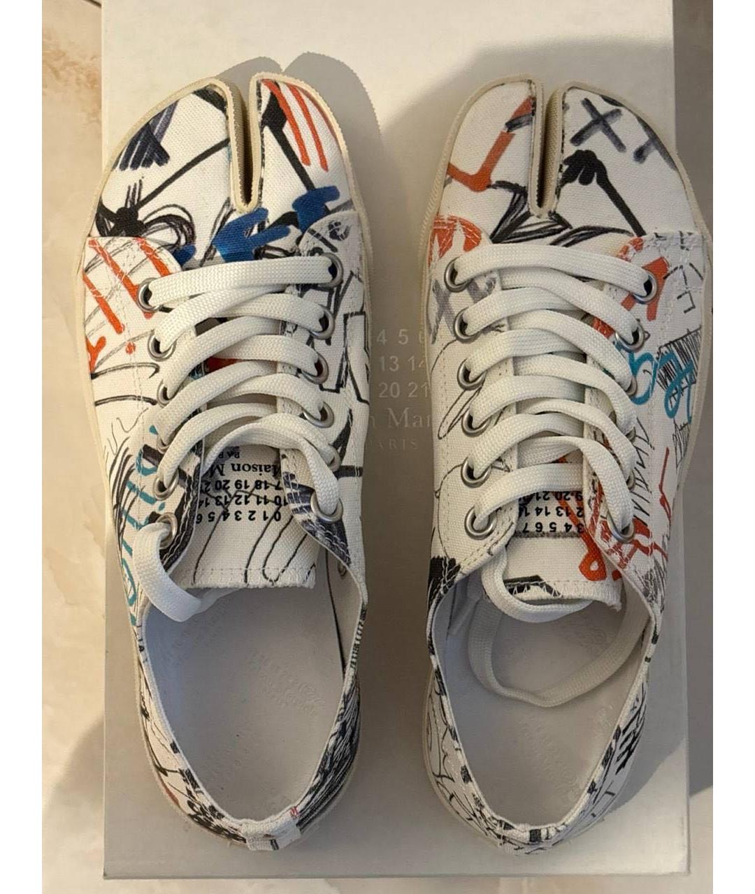 MAISON MARGIELA Мульти текстильные кеды, фото 3