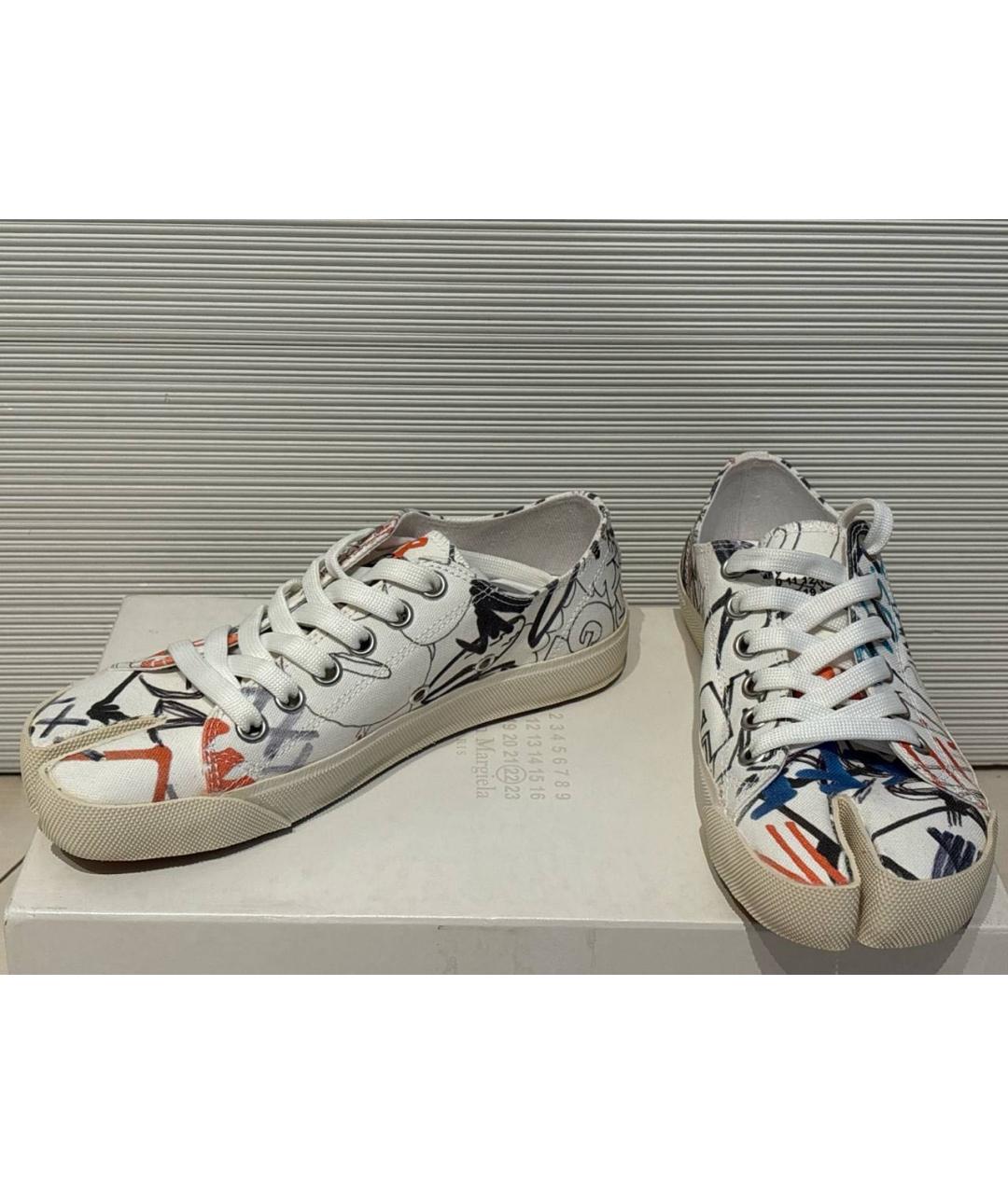 MAISON MARGIELA Мульти текстильные кеды, фото 5