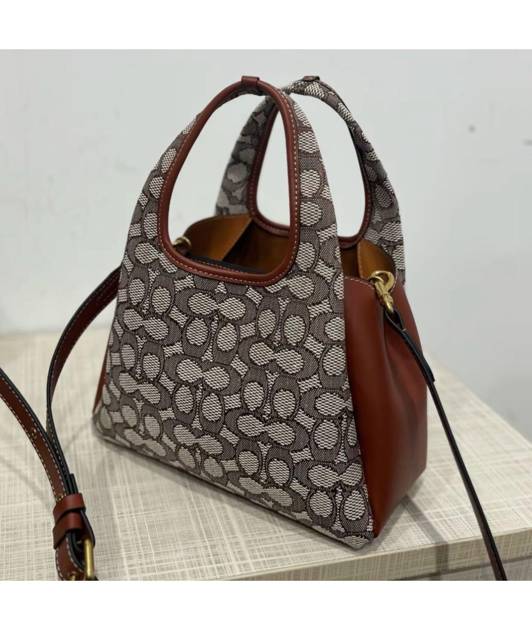 COACH Бежевая сумка тоут, фото 8