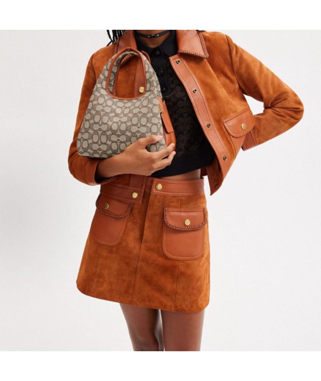 COACH Бежевая сумка тоут, фото 4