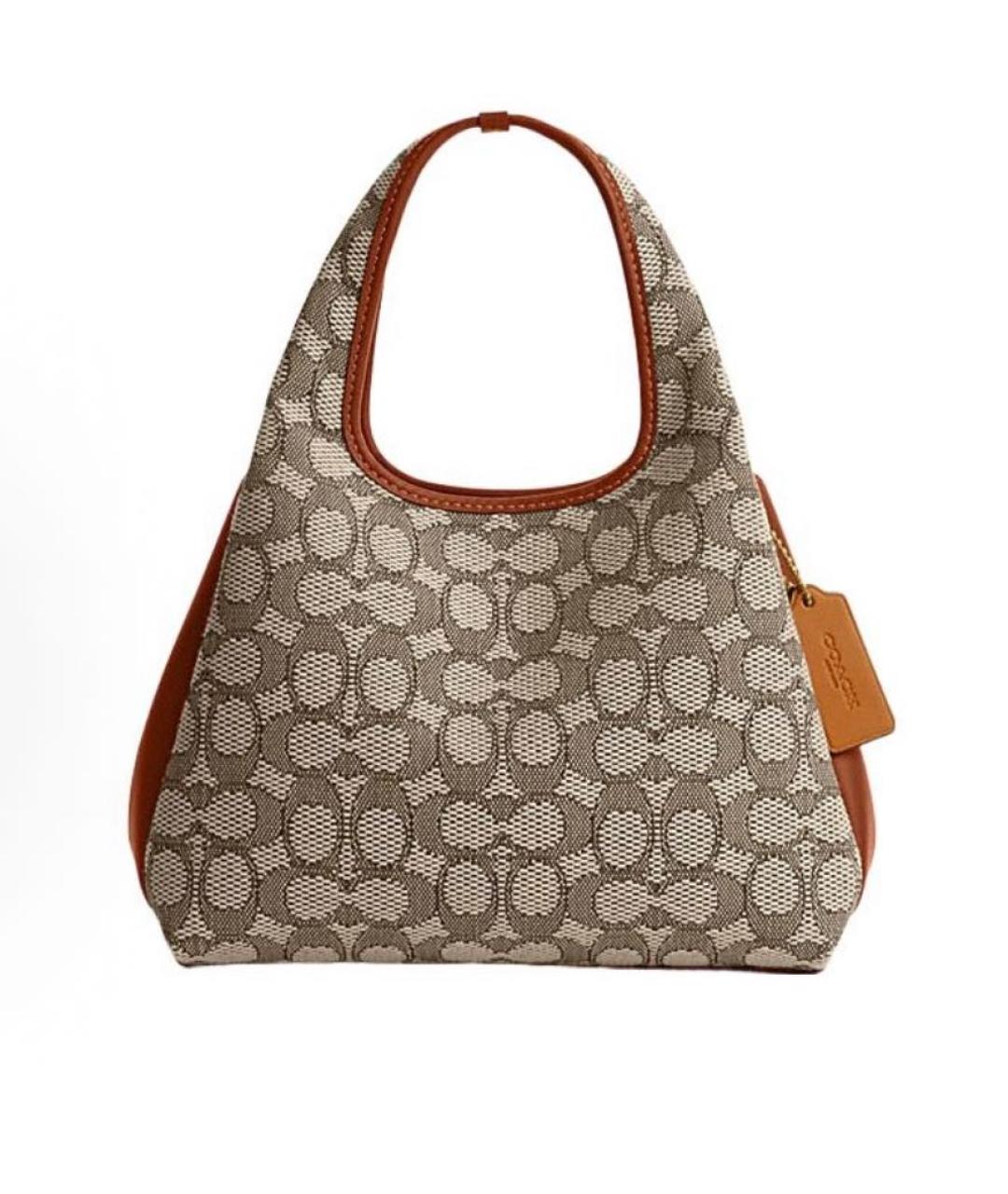 COACH Бежевая сумка тоут, фото 9