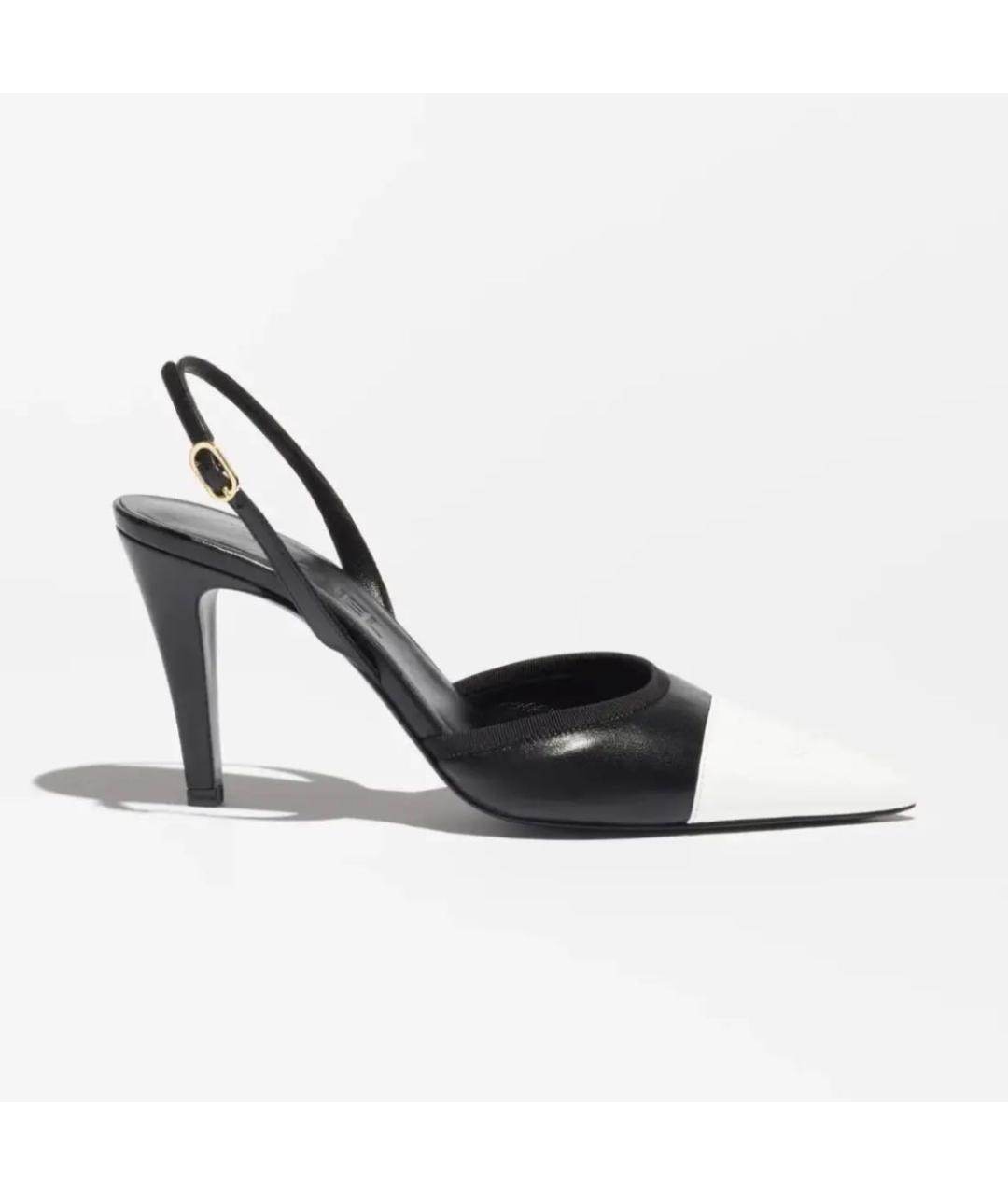 CHANEL Черные кожаные туфли, фото 8