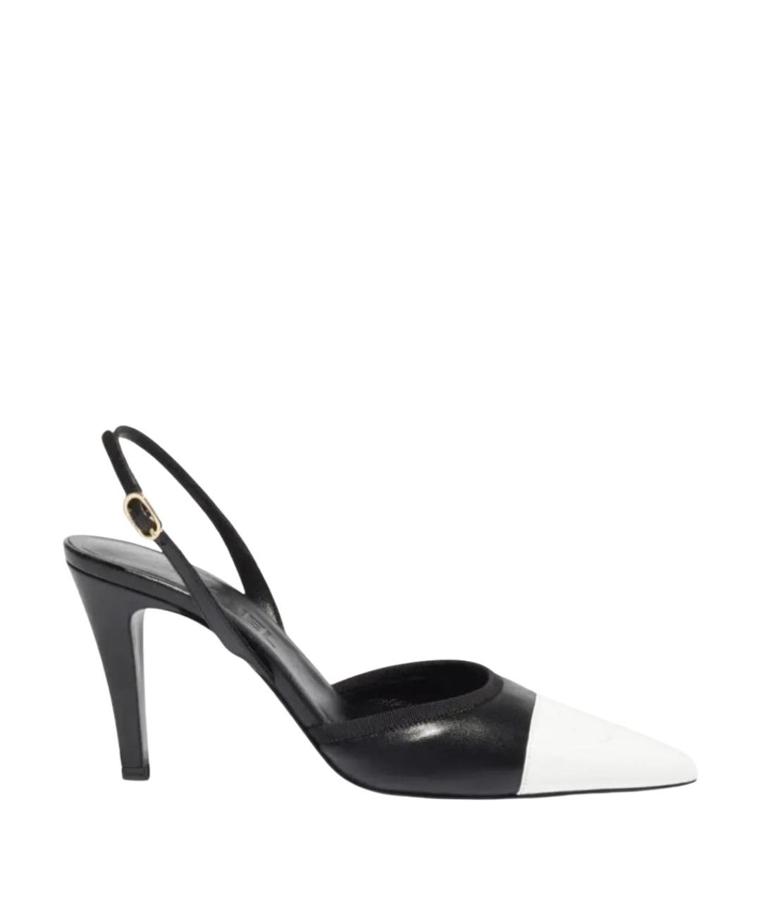 CHANEL Черные кожаные туфли, фото 1