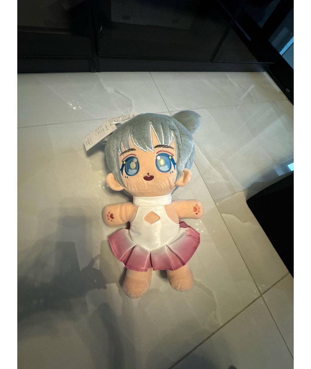 DOUBLET Серая тканевая сумка с короткими ручками, фото 5