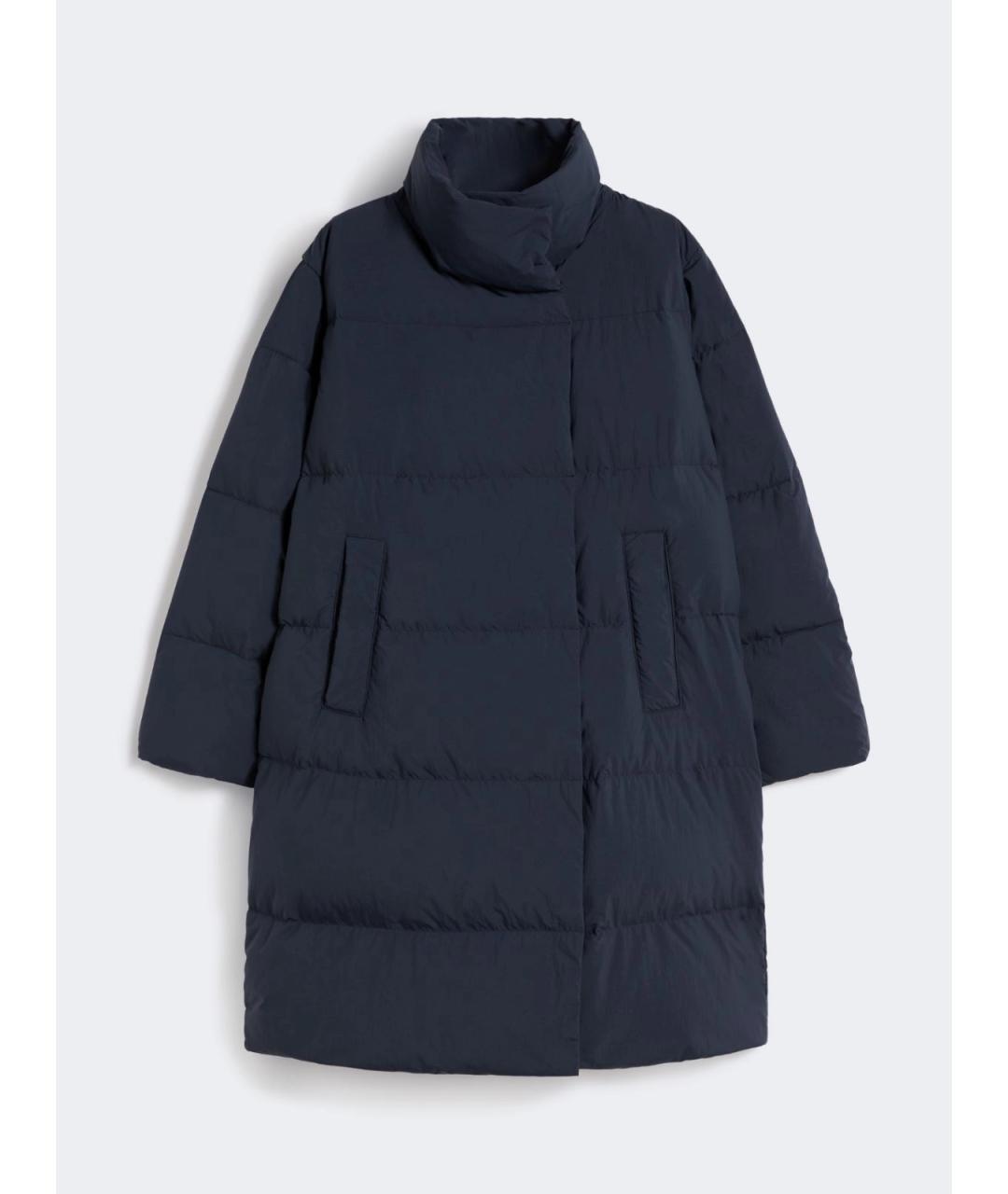 WEEKEND MAX MARA Синий полиэстеровый пуховик, фото 4