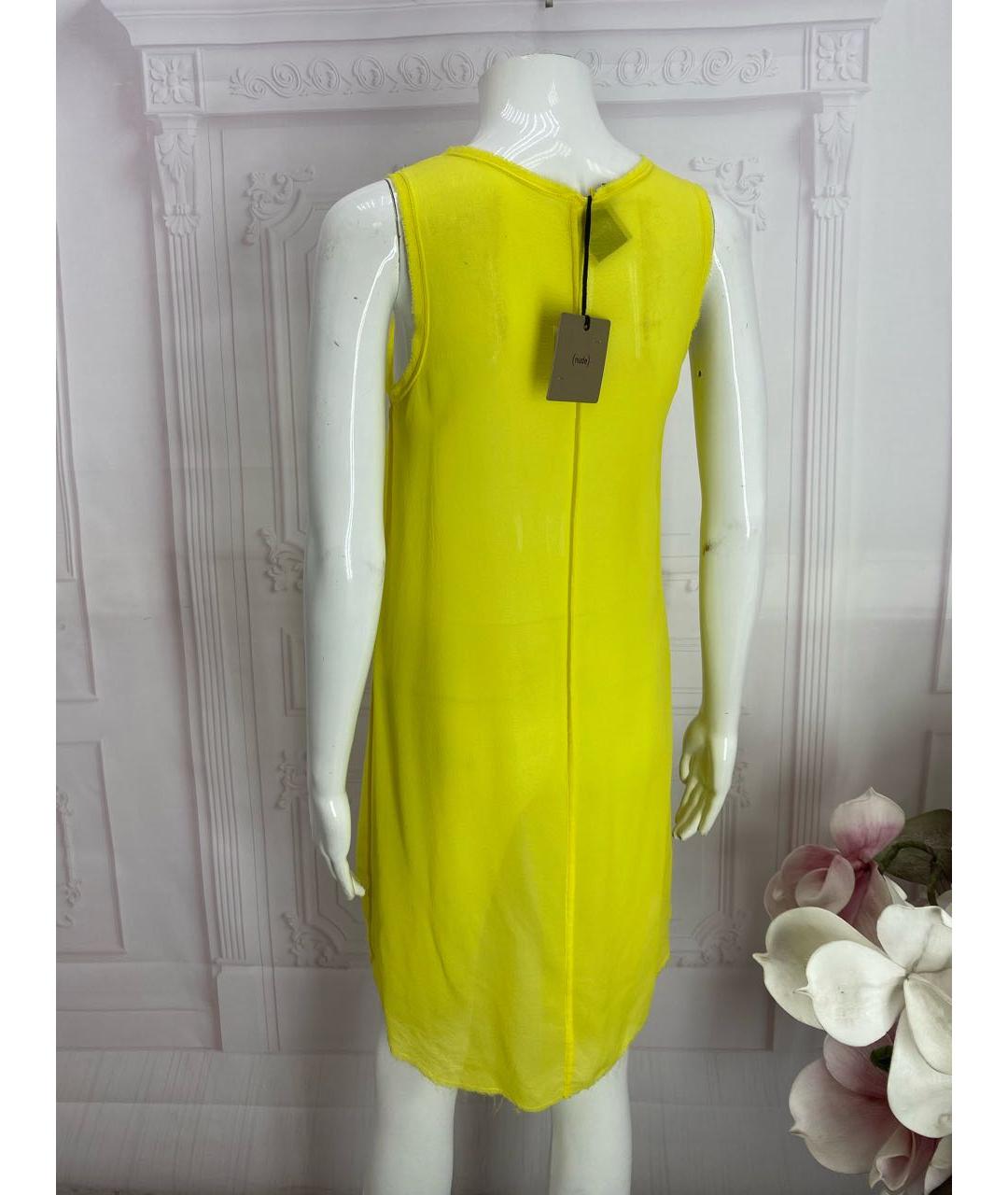 NUDE Желтая шелковая майка, фото 2