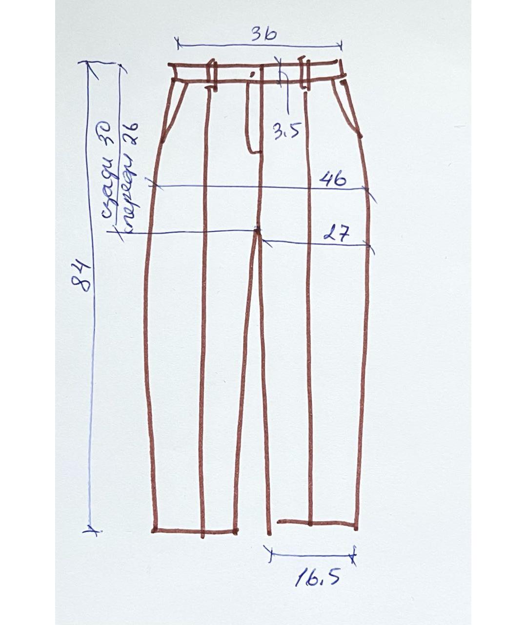 MIU MIU Горчичные шерстяные прямые брюки, фото 7