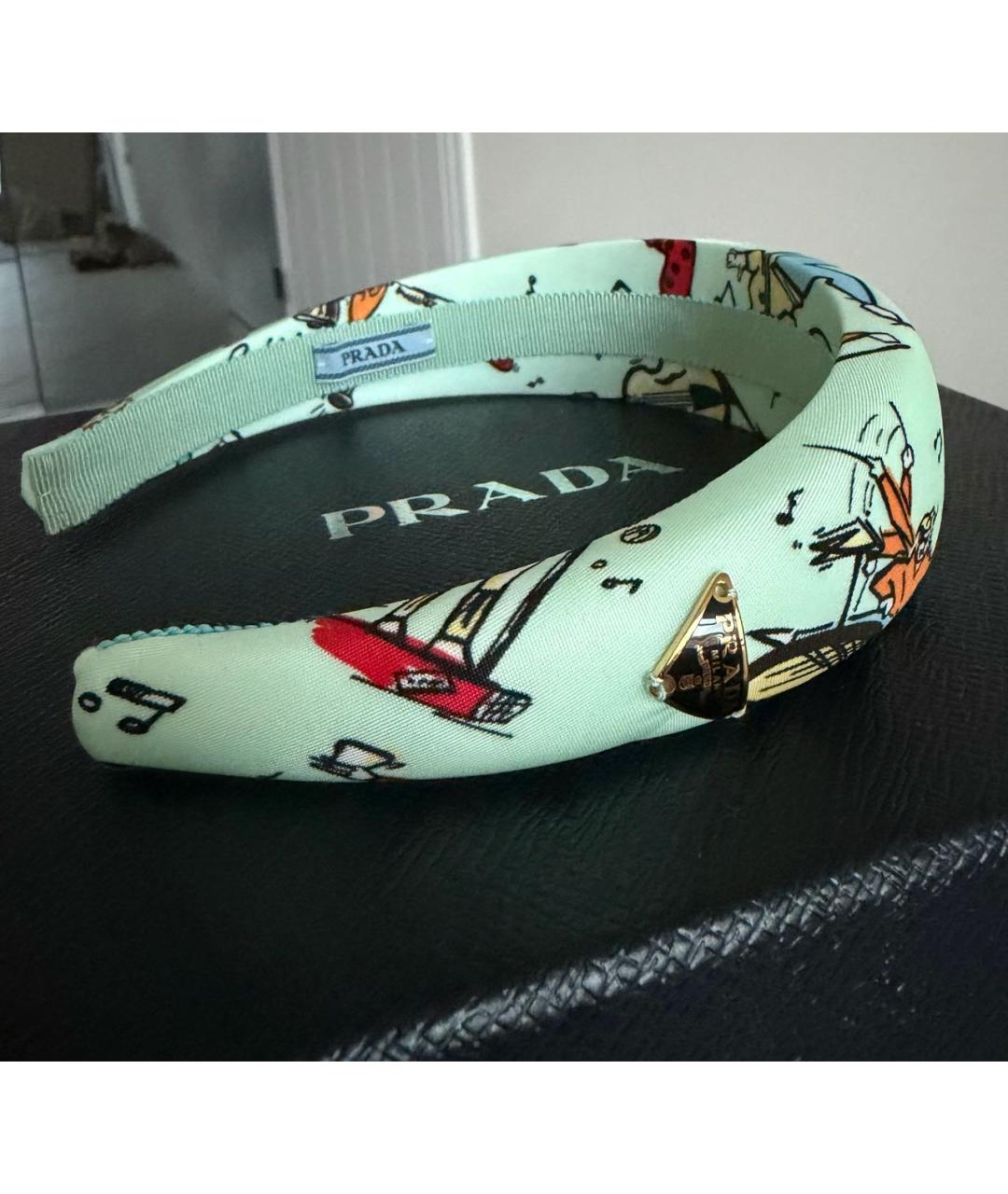 PRADA Зеленый ободок, фото 2