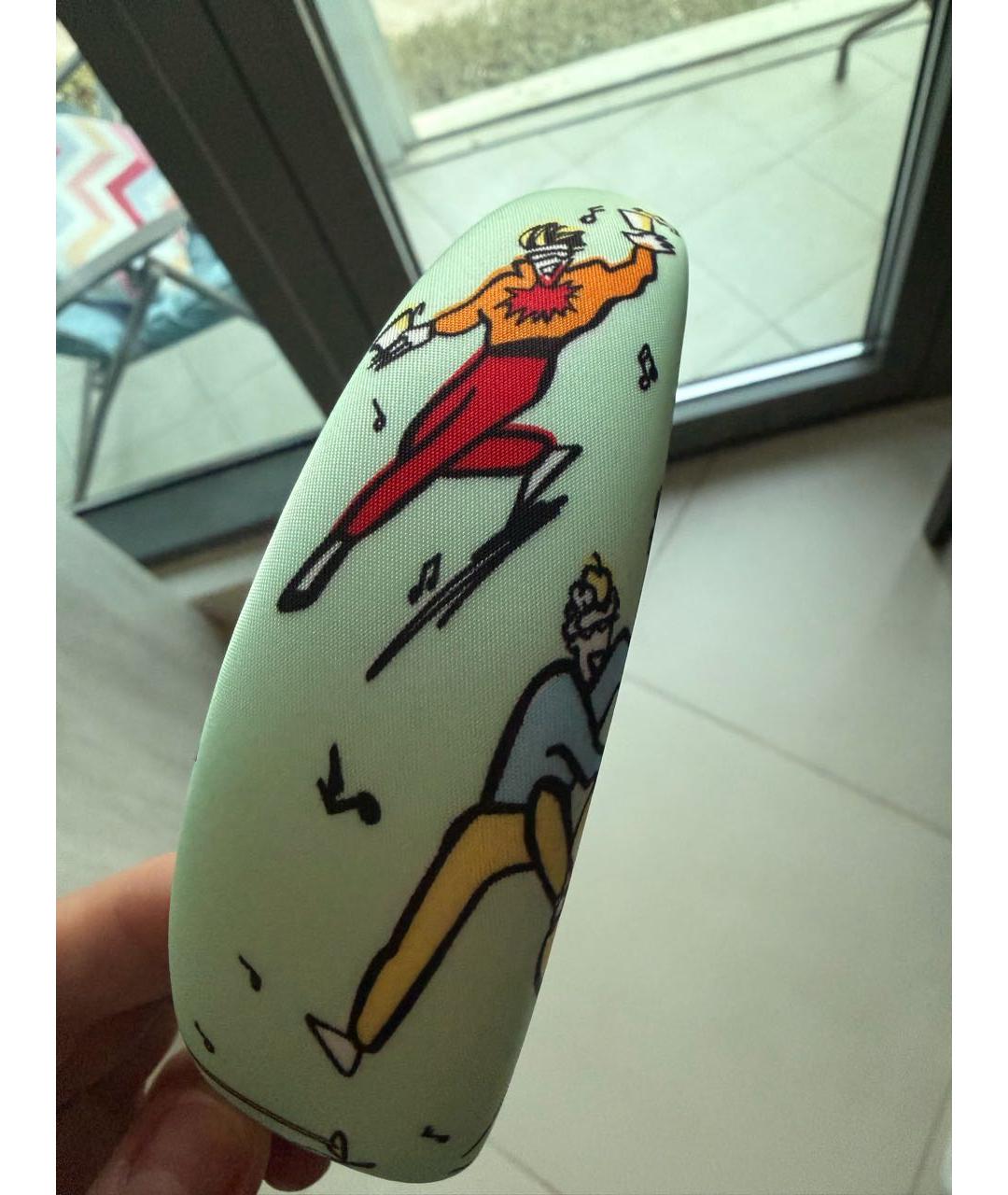 PRADA Зеленый ободок, фото 6