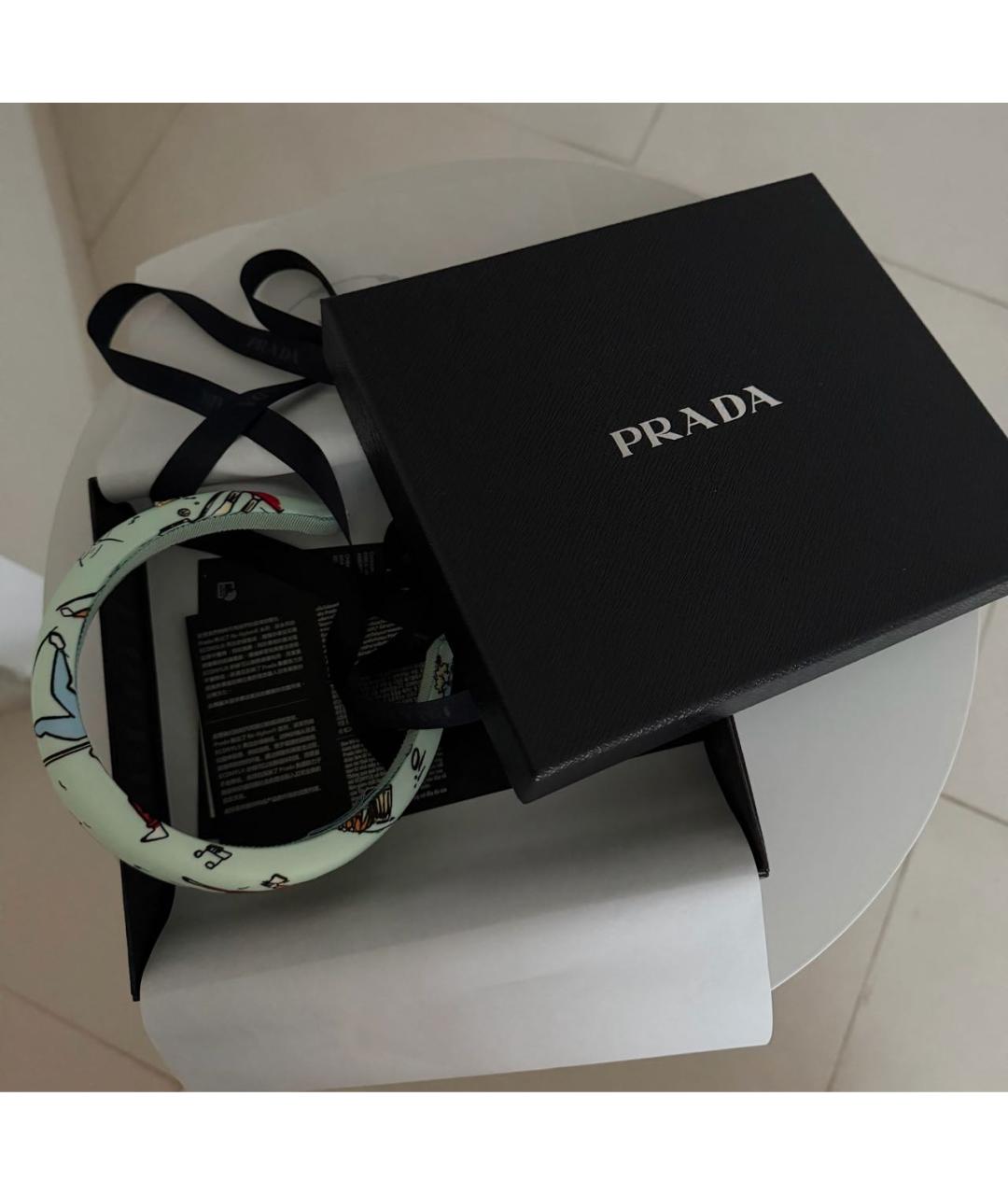 PRADA Зеленый ободок, фото 5