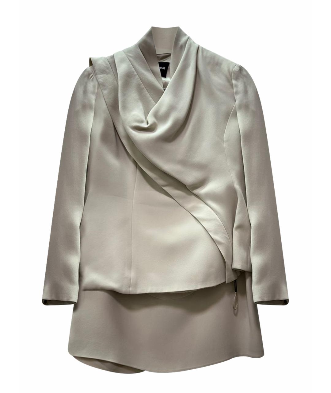 GIORGIO ARMANI Бежевый костюм с юбками, фото 1