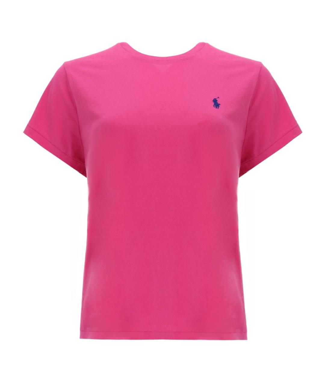 POLO RALPH LAUREN Розовая хлопковая футболка, фото 1