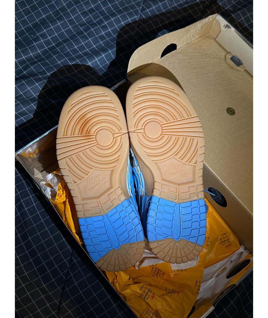 NIKE Синие кожаные кроссовки, фото 7