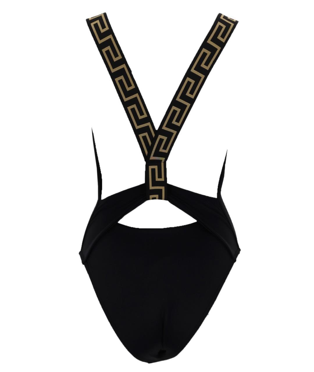 VERSACE Черный полиамидовый купальник, фото 2