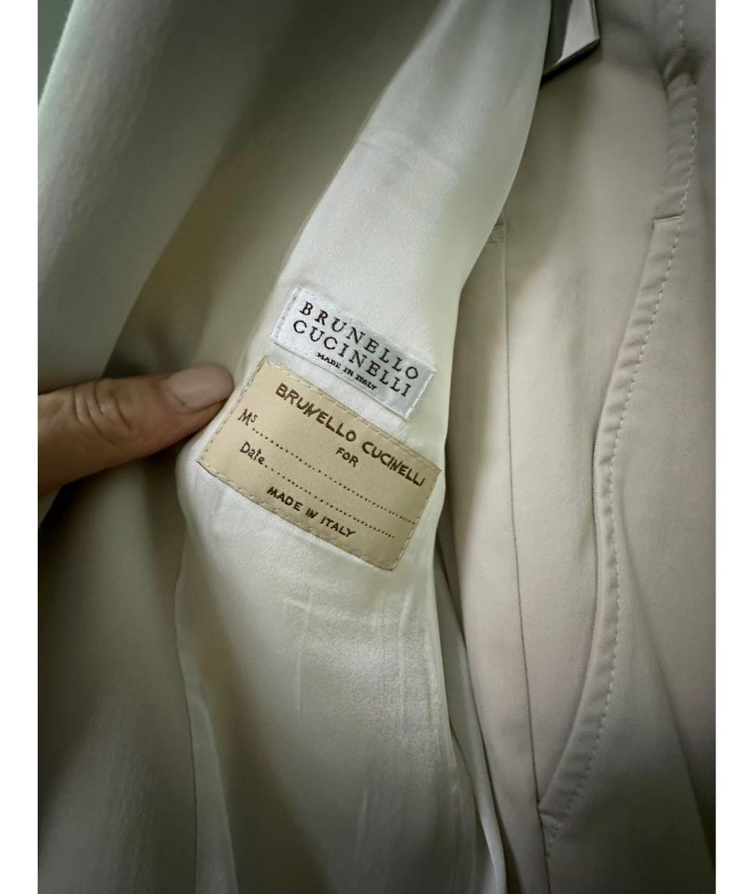 BRUNELLO CUCINELLI Бежевый костюм с брюками, фото 3