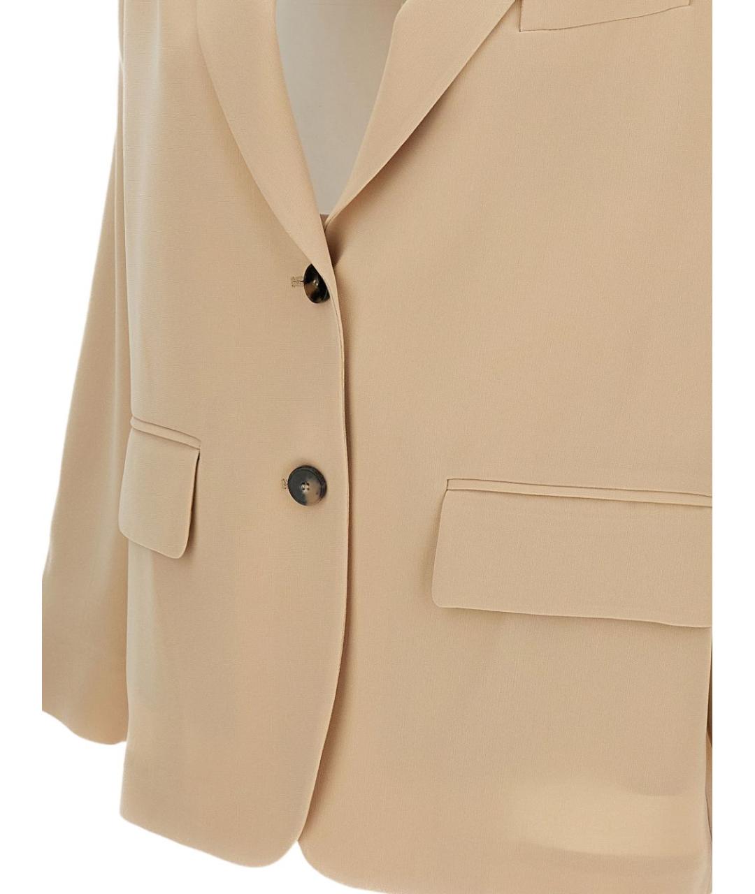 ALBERTO BIANI Бежевый ацетатный жакет/пиджак, фото 3