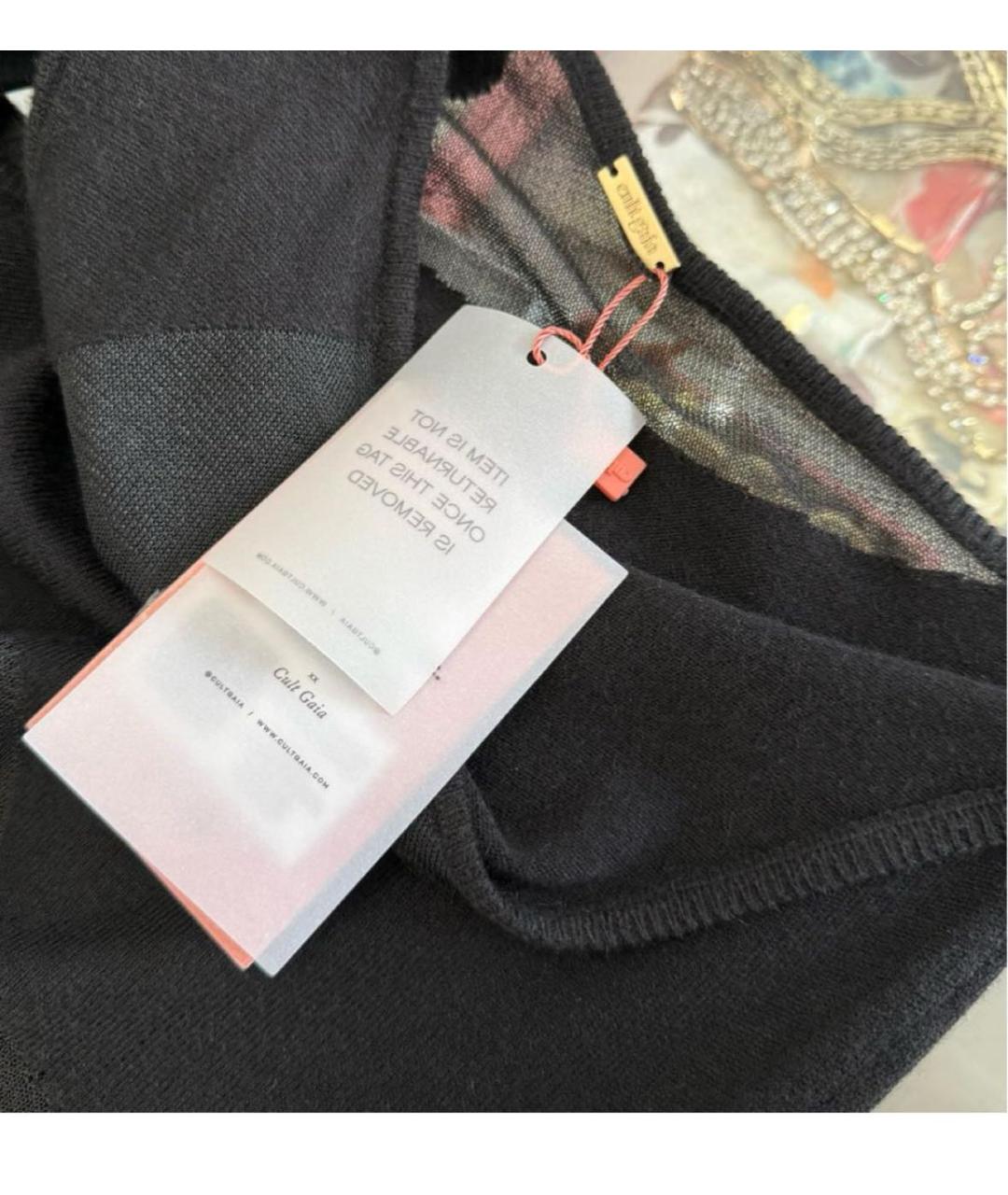 CULT GAIA Черное коктейльное платье, фото 3