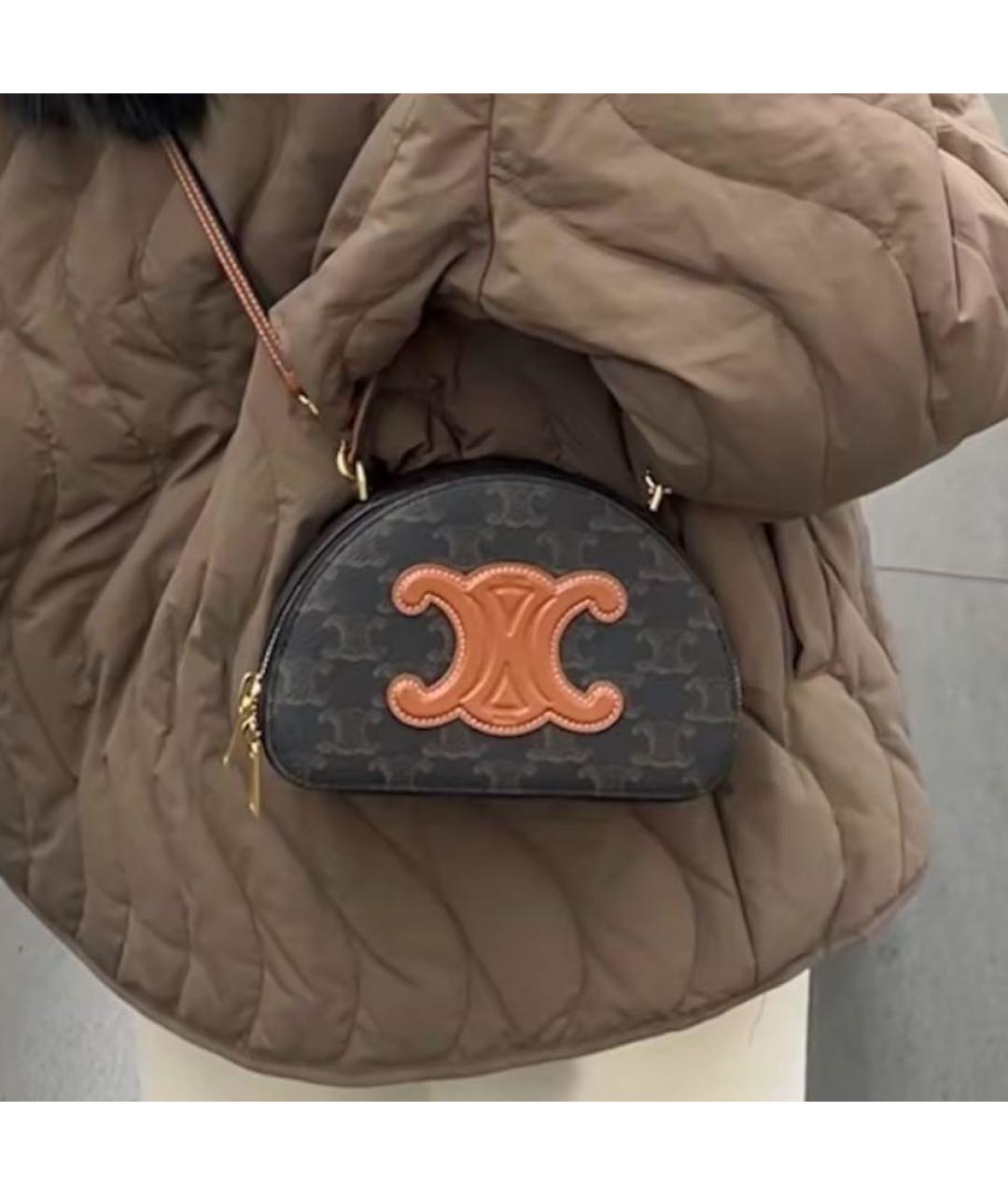 CELINE Коричневая сумка через плечо, фото 5