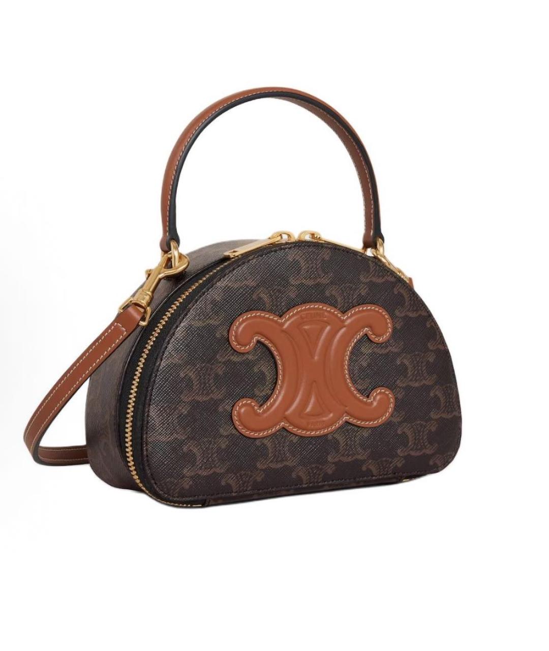 CELINE Коричневая сумка через плечо, фото 2