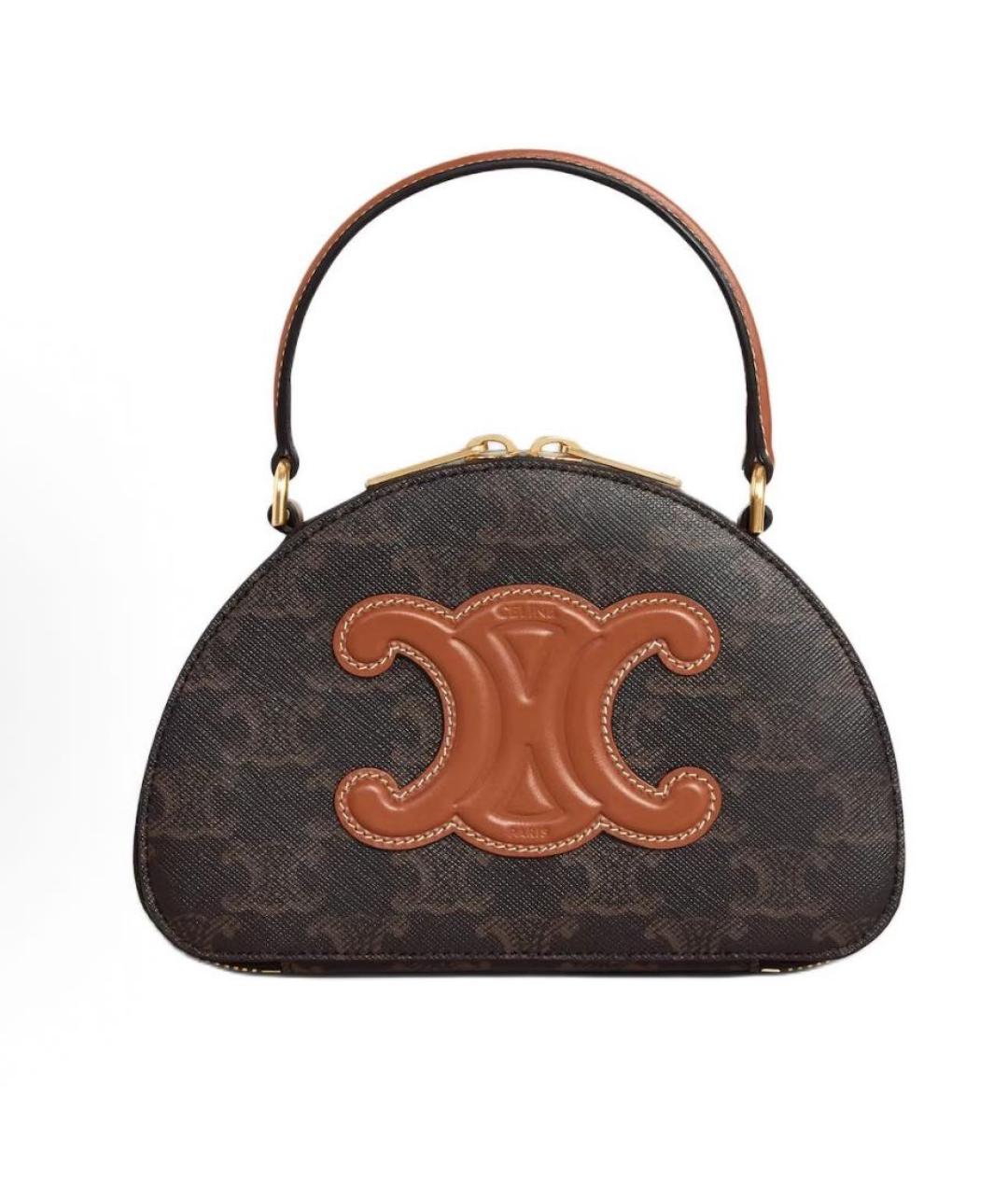 CELINE Коричневая сумка через плечо, фото 9