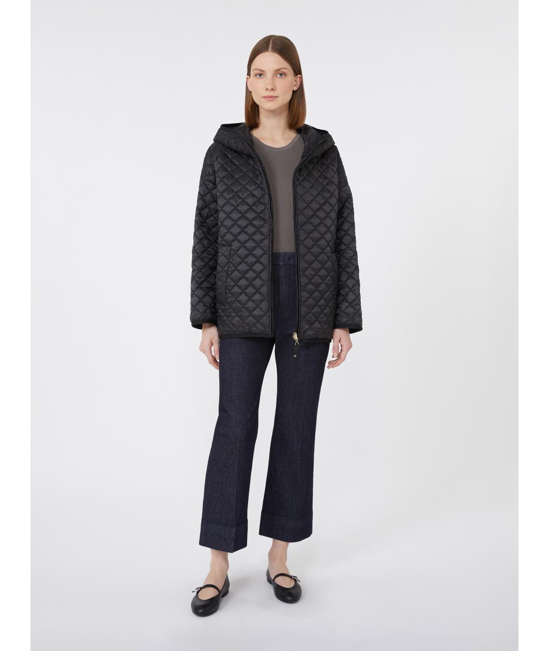 MAX MARA THE CUBE Черная полиэстеровая куртка, фото 4