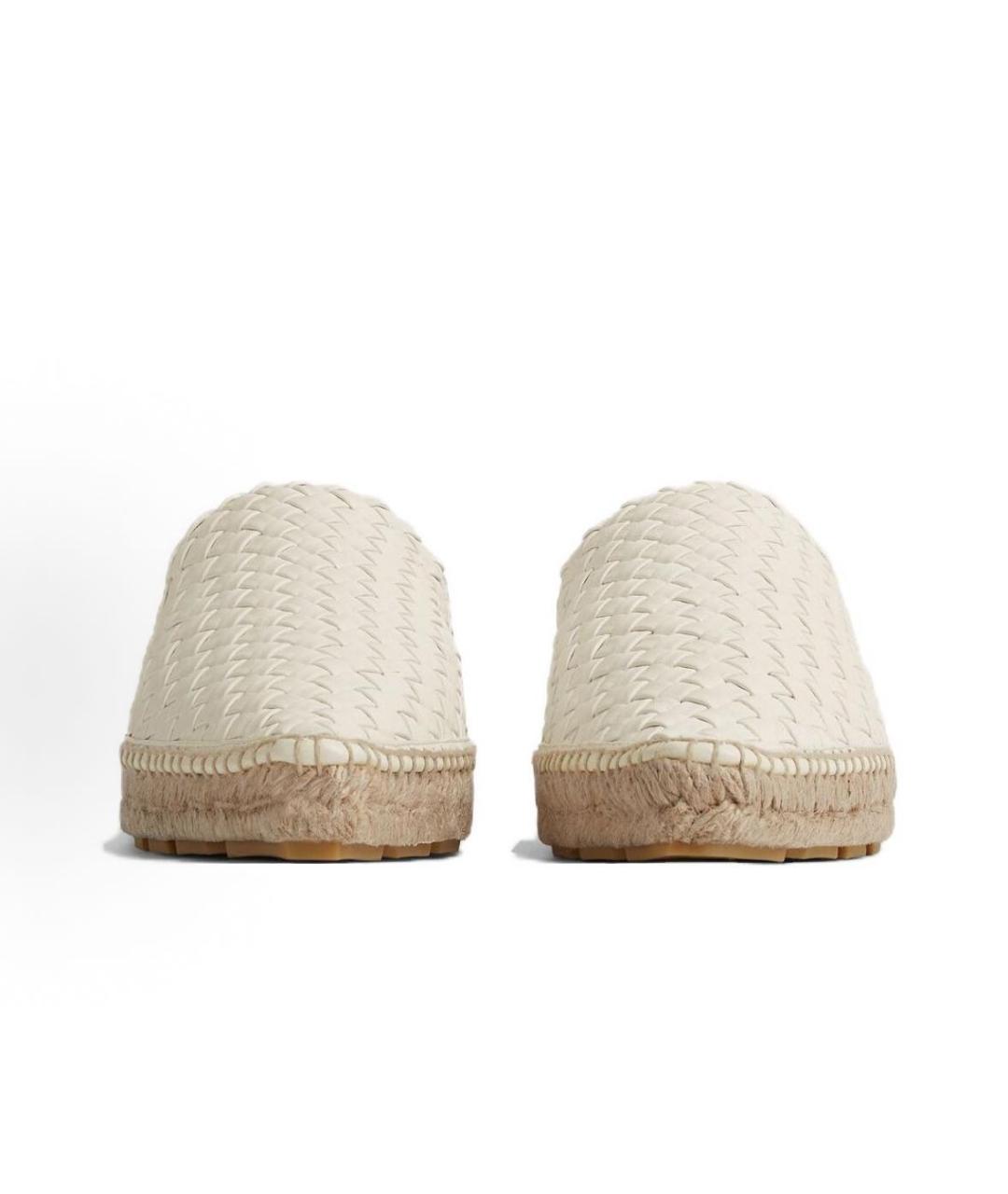 BOTTEGA VENETA Белые кожаные эспадрильи, фото 2