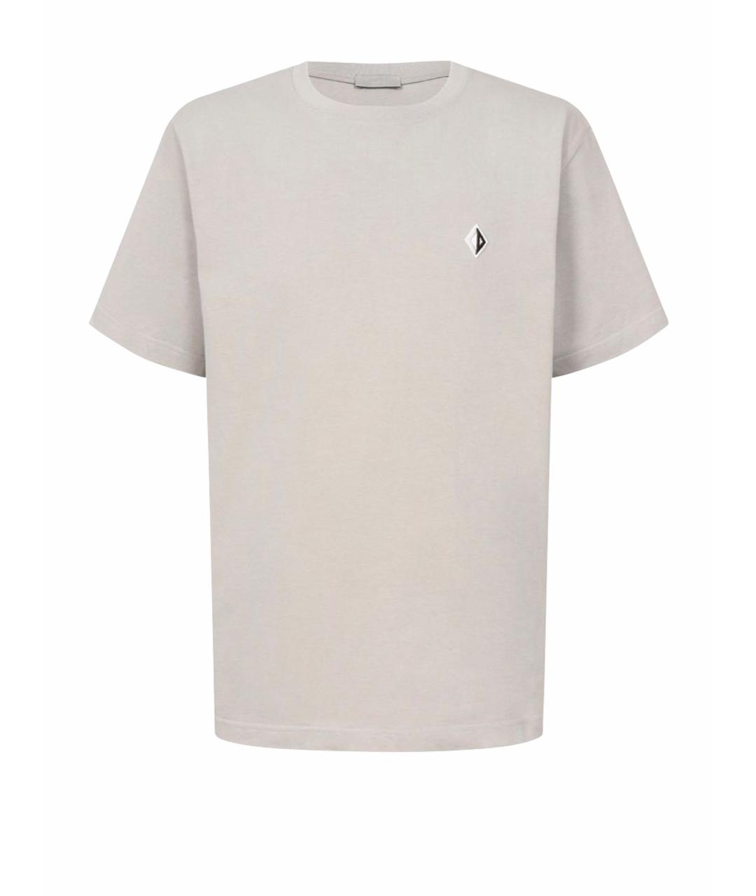 CHRISTIAN DIOR Бежевая хлопковая футболка, фото 1