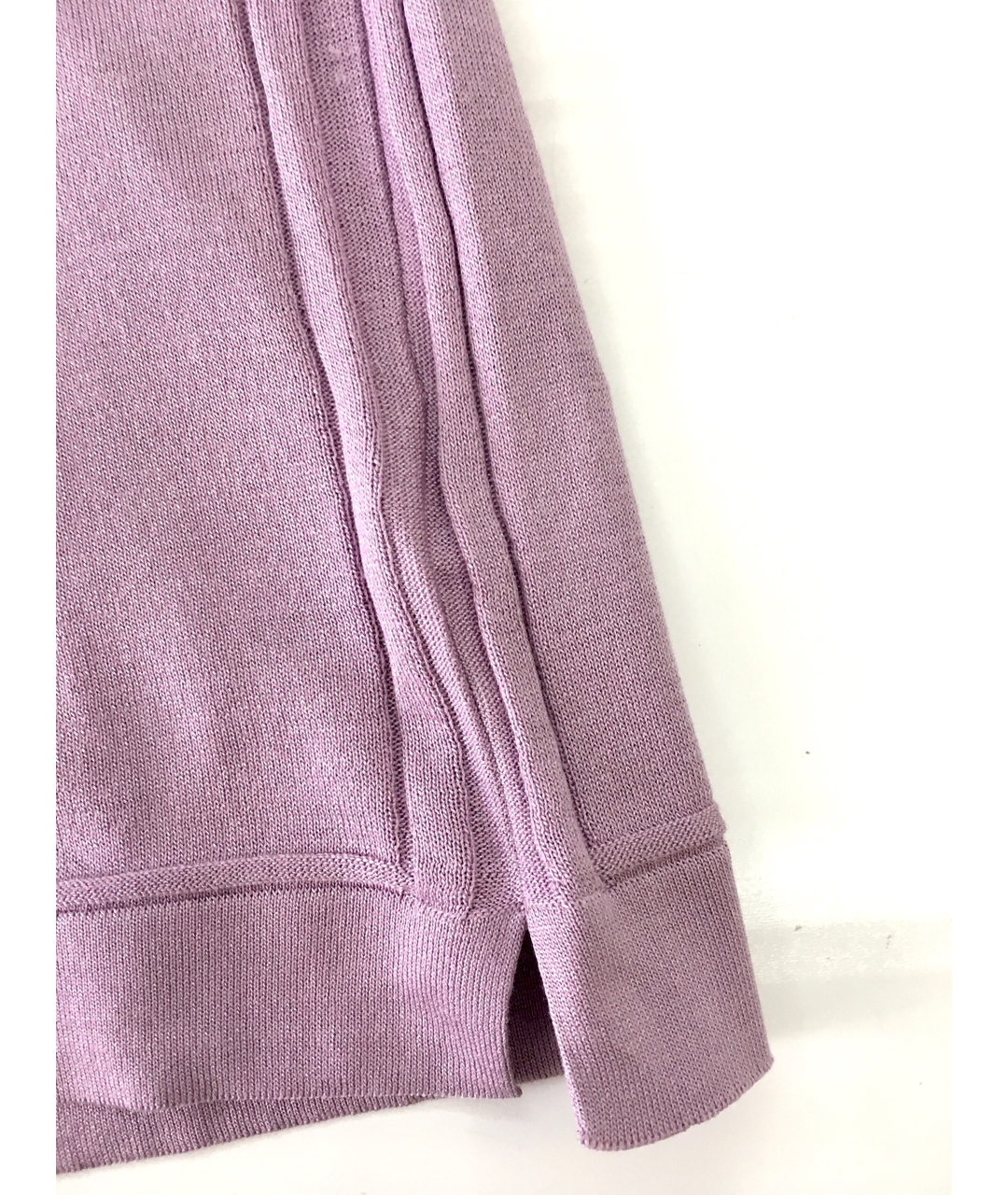 BILANCIONI Фиолетовое шелковое поло с коротким рукавом, фото 6