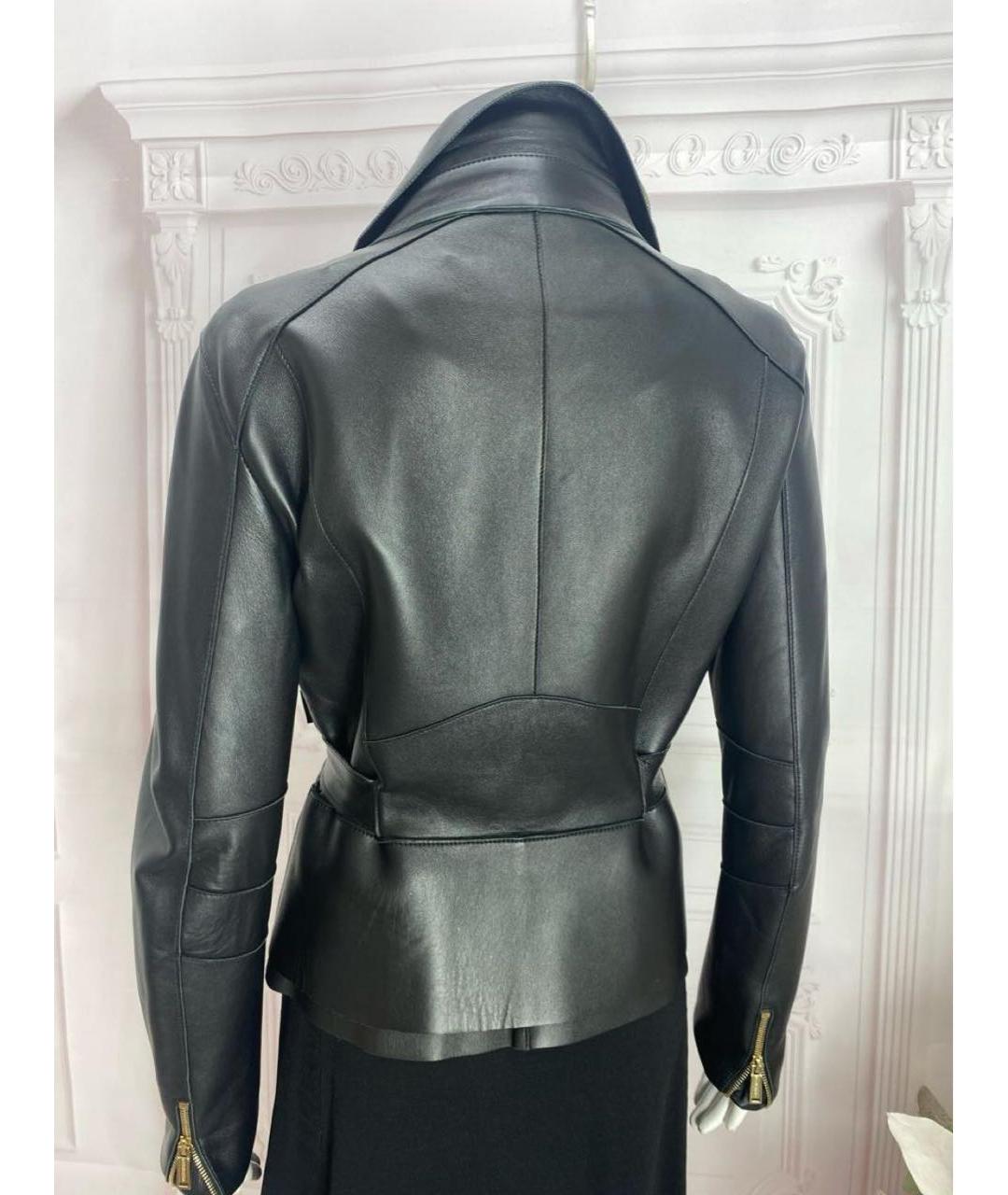 DSQUARED2 Черная кожаная куртка, фото 5