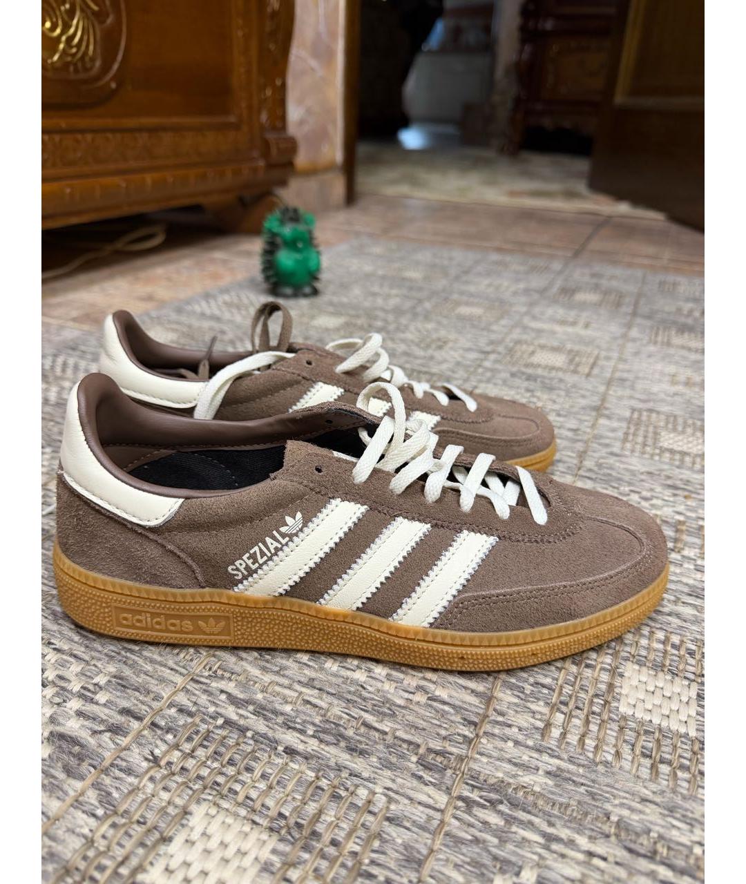 ADIDAS Коричневые замшевые кеды, фото 5