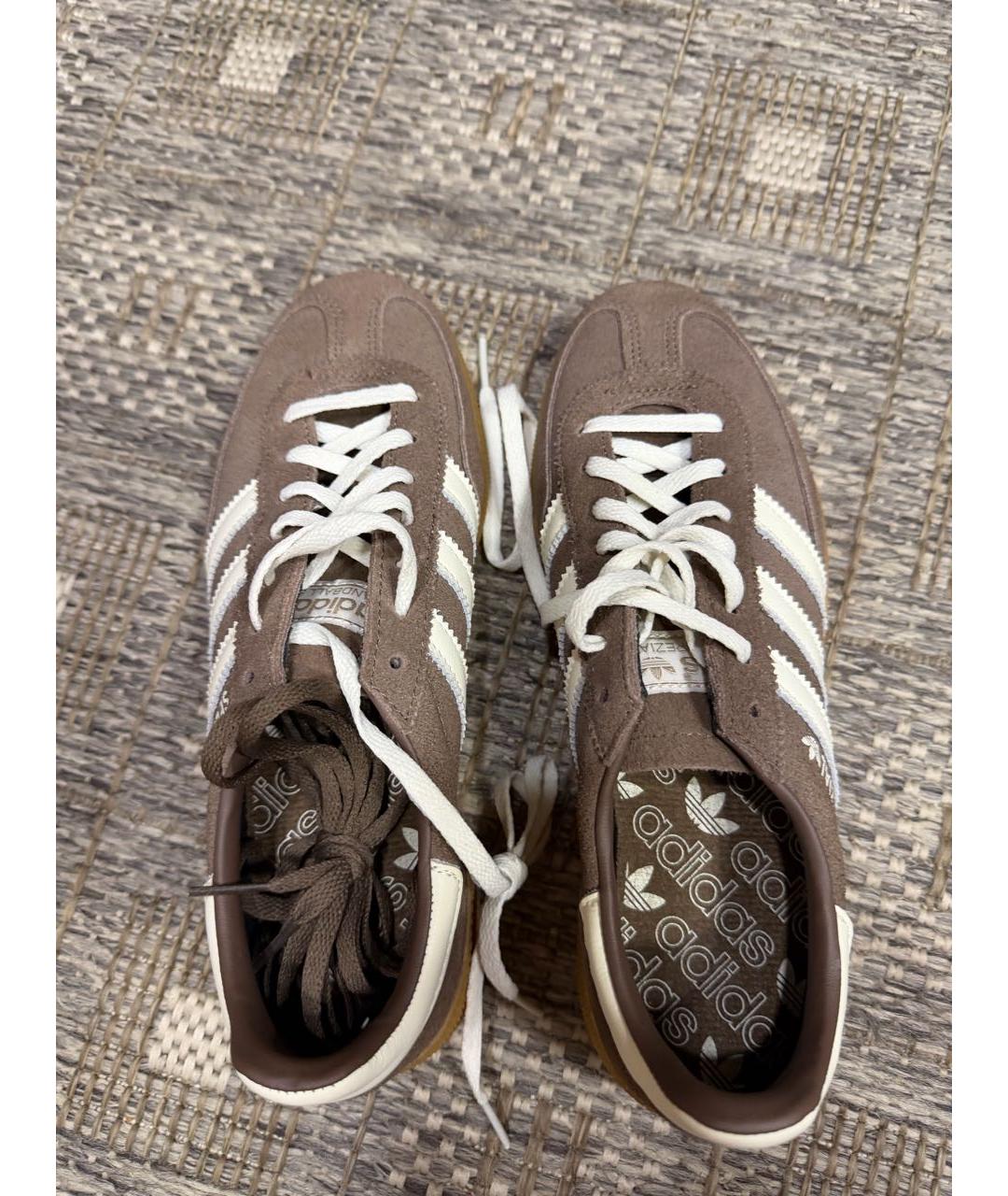 ADIDAS Коричневые замшевые кеды, фото 3