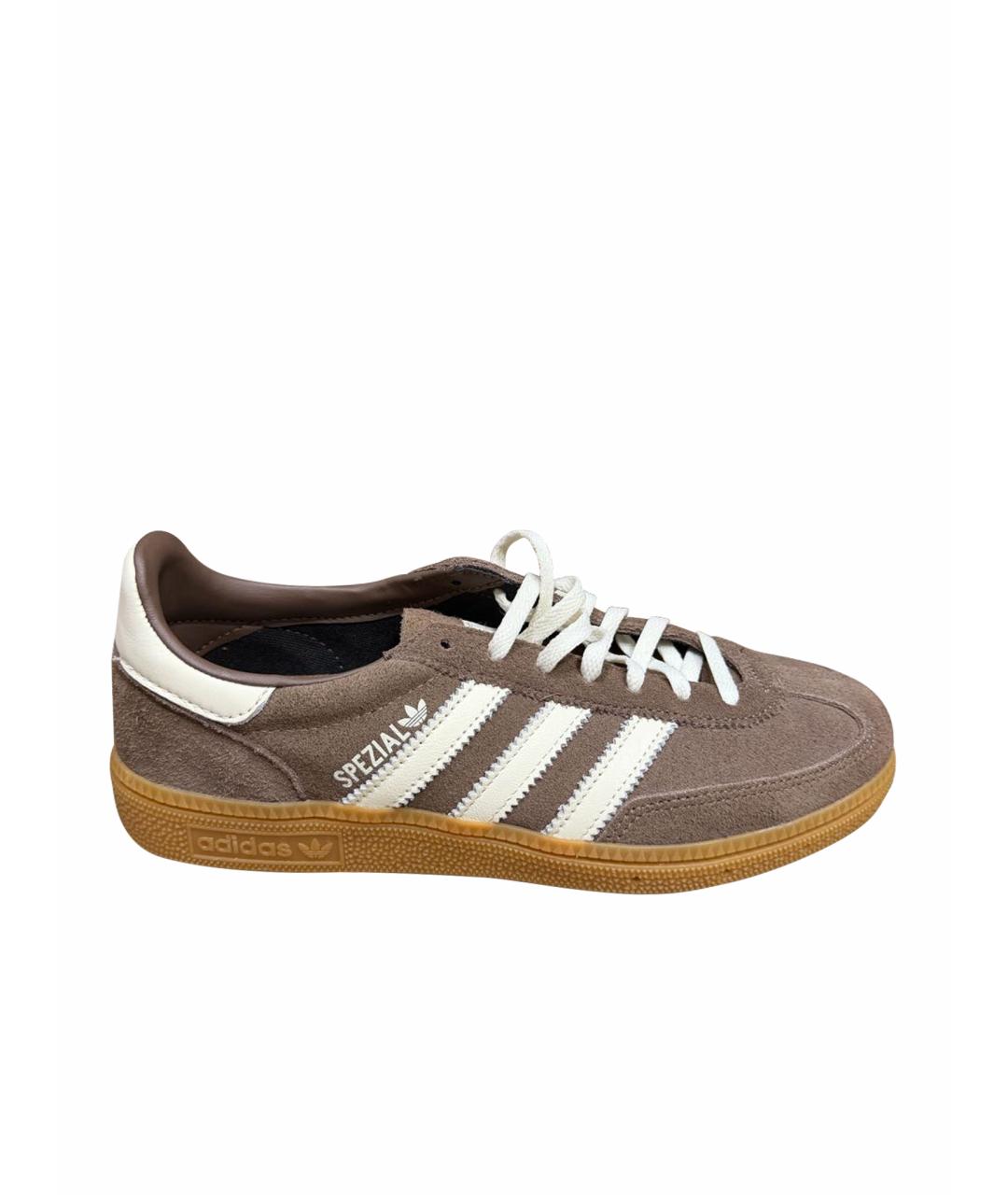 ADIDAS Коричневые замшевые кеды, фото 1