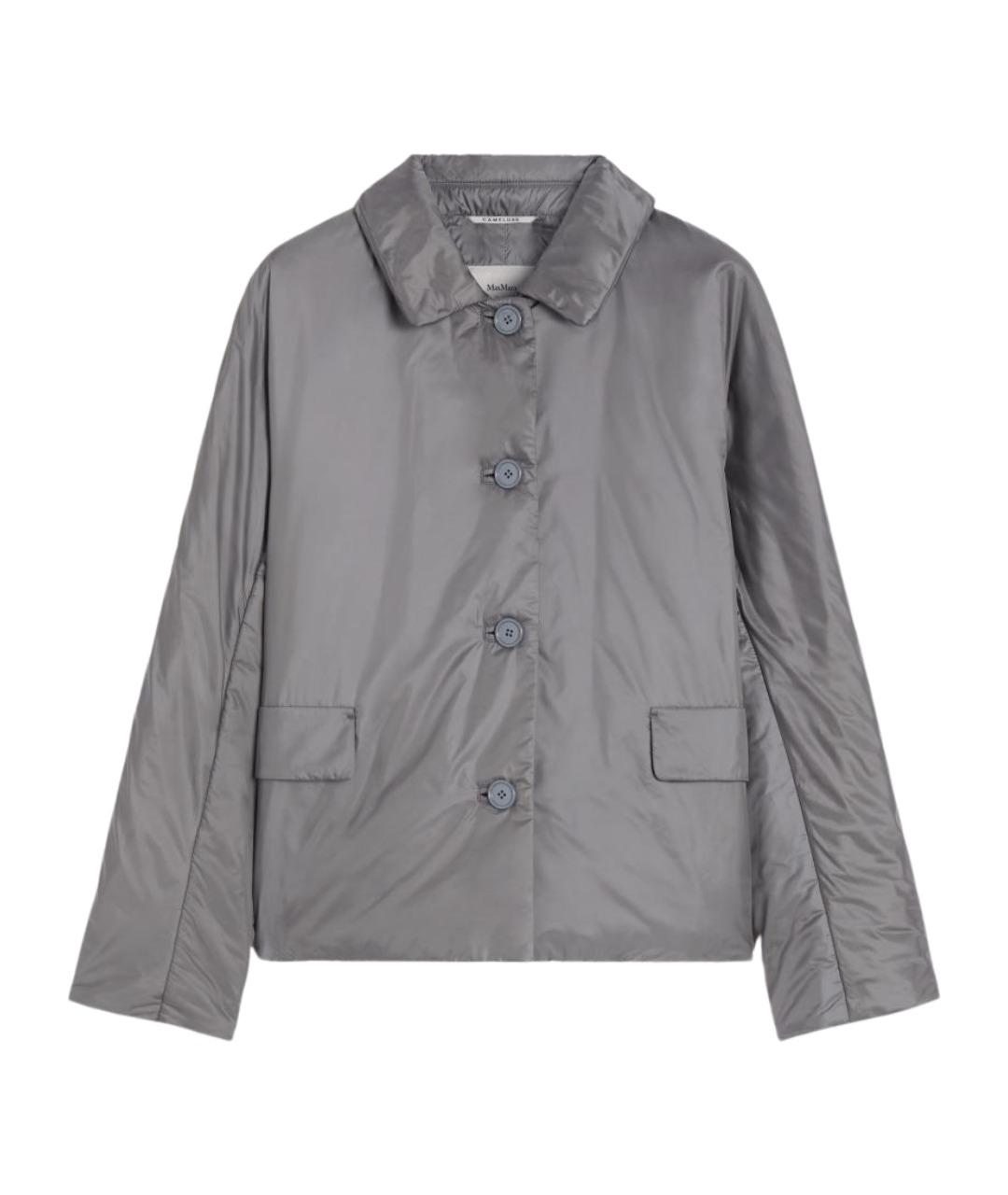 MAX MARA THE CUBE Серая полиэстеровая куртка, фото 1