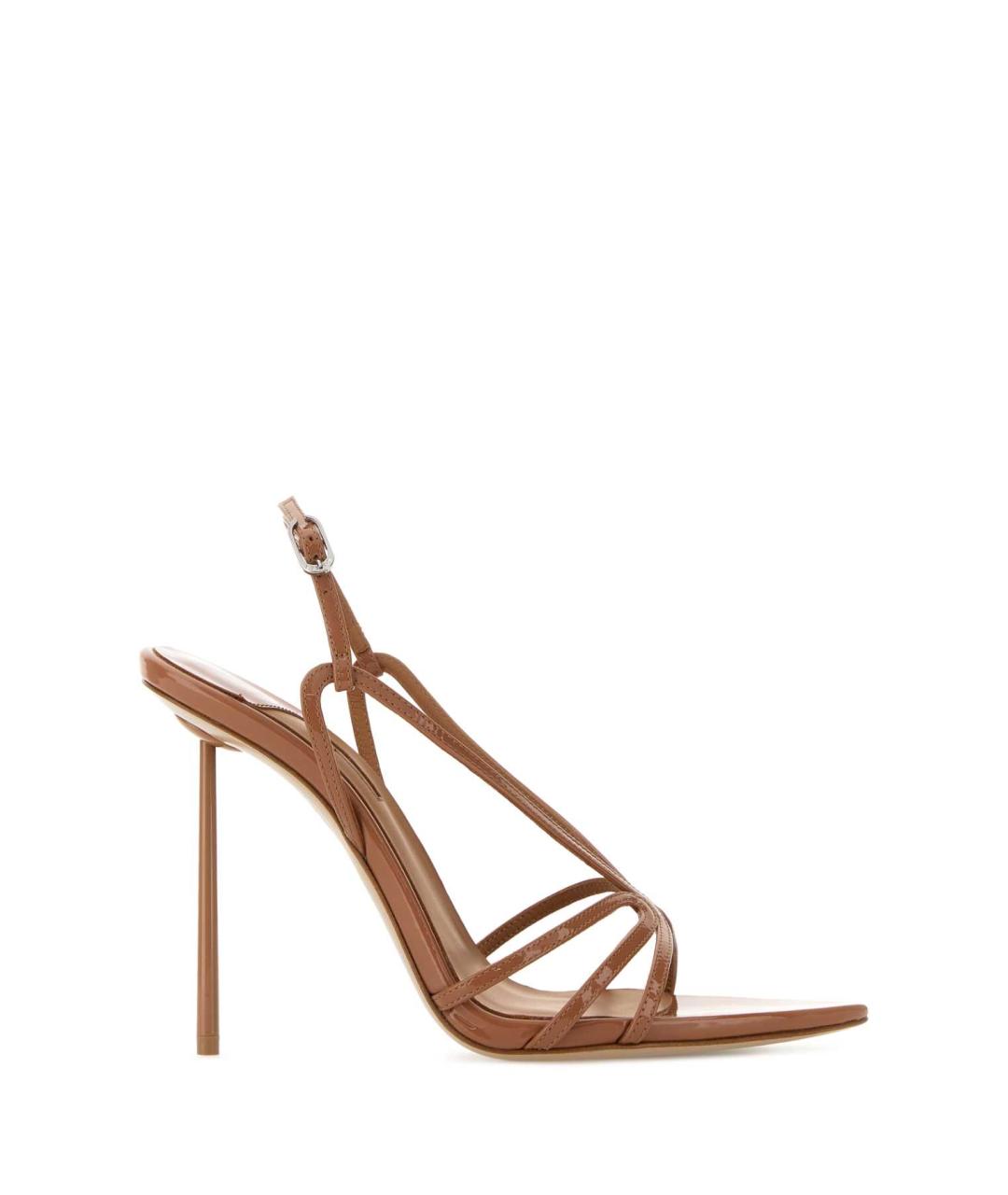 LE SILLA Бежевые кожаные босоножки, фото 1