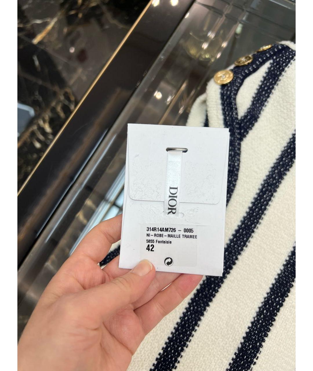 CHRISTIAN DIOR Мульти повседневное платье, фото 5