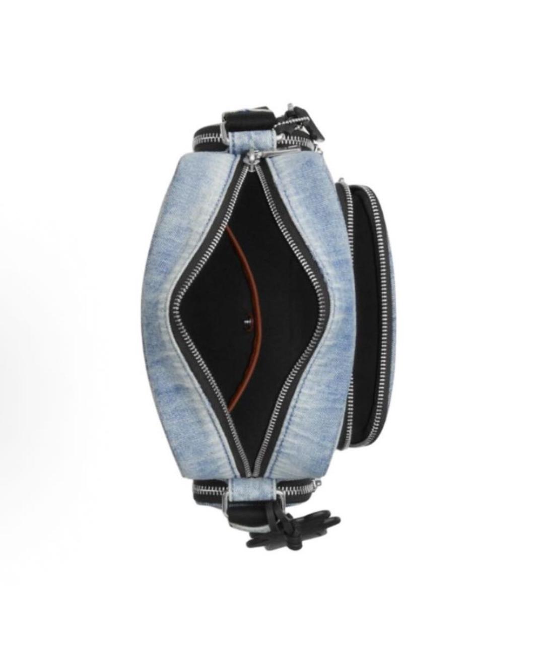 COACH Голубая деним сумка через плечо, фото 3