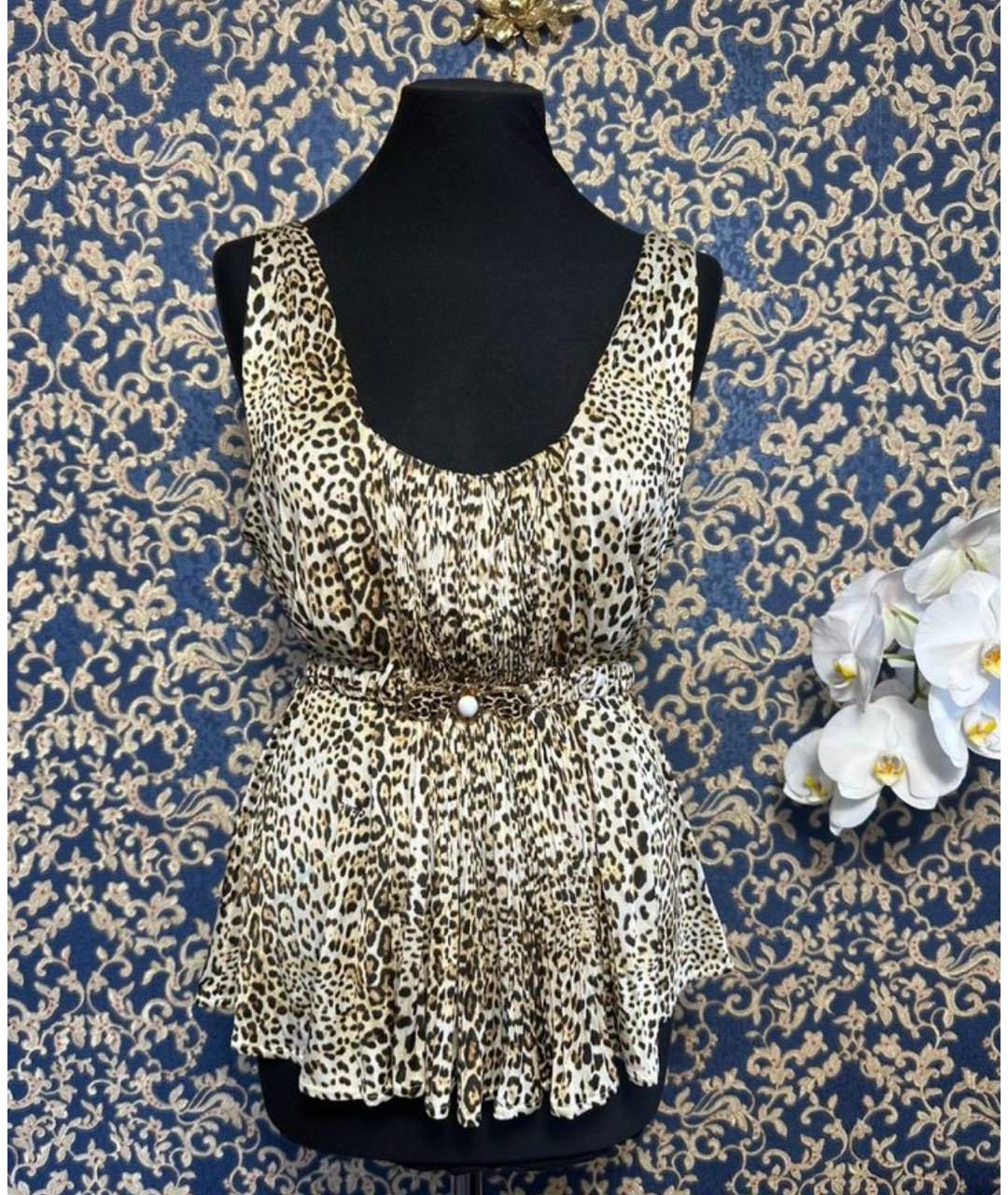 ROBERTO CAVALLI Бежевая вискозная блузы, фото 9