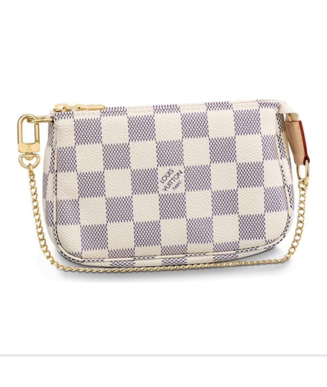 LOUIS VUITTON Белая сумка с короткими ручками из искусственной кожи, фото 8