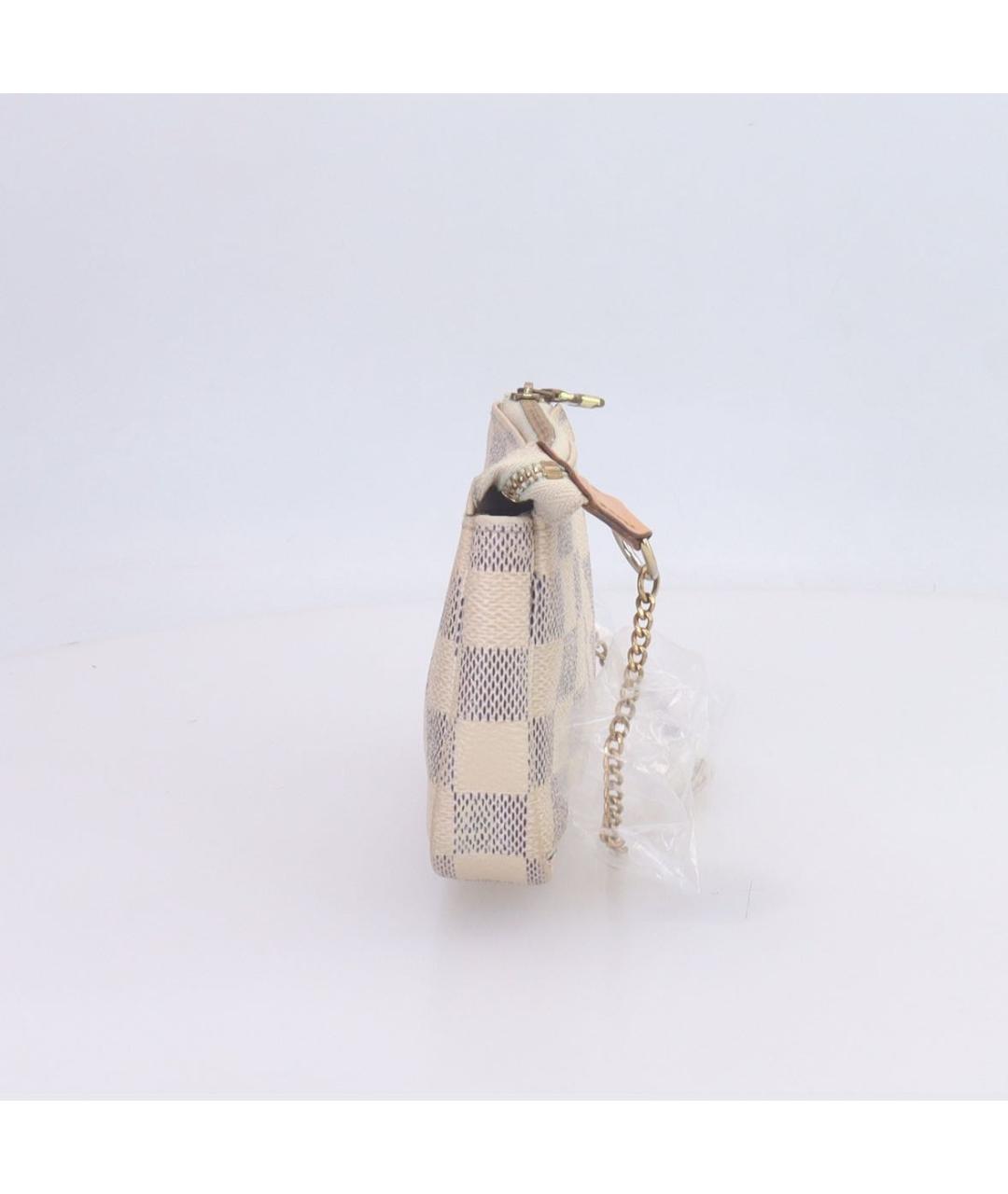 LOUIS VUITTON Белая сумка с короткими ручками из искусственной кожи, фото 4