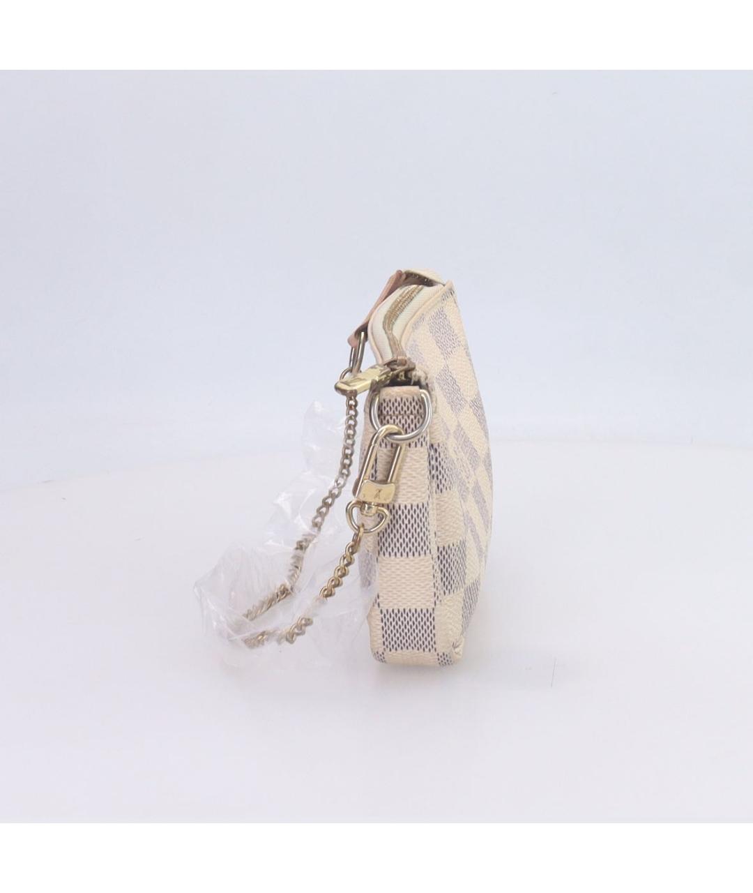 LOUIS VUITTON Белая сумка с короткими ручками из искусственной кожи, фото 3