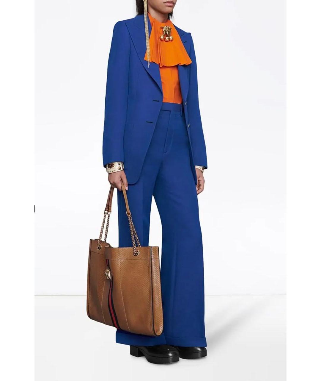 GUCCI Синий жакет/пиджак, фото 3