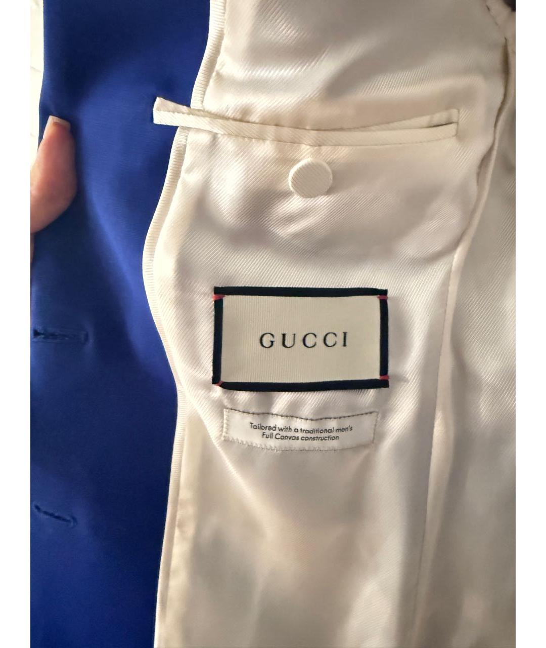 GUCCI Синий жакет/пиджак, фото 8