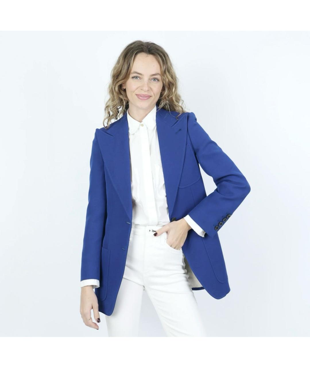 GUCCI Синий жакет/пиджак, фото 4