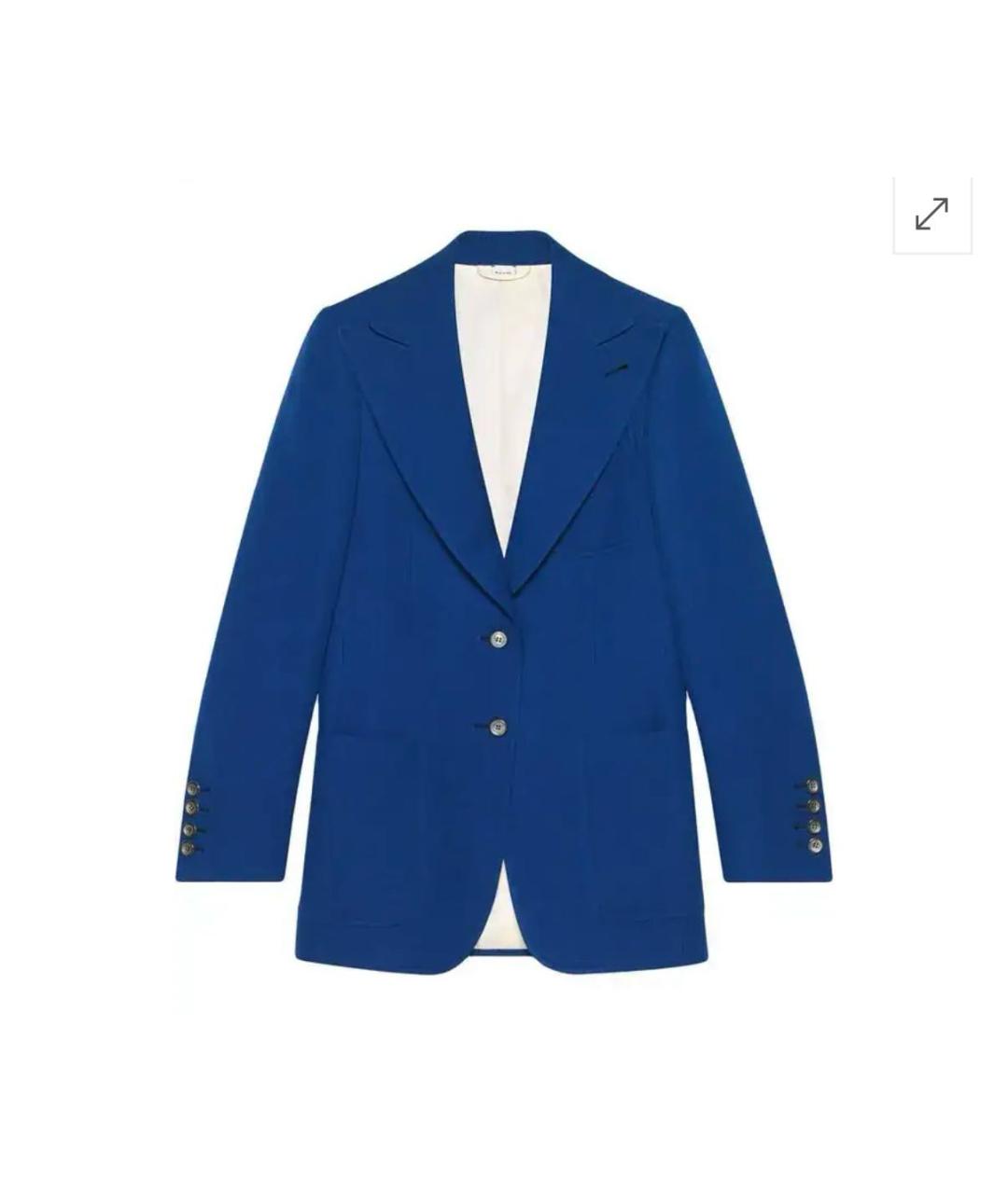 GUCCI Синий жакет/пиджак, фото 9