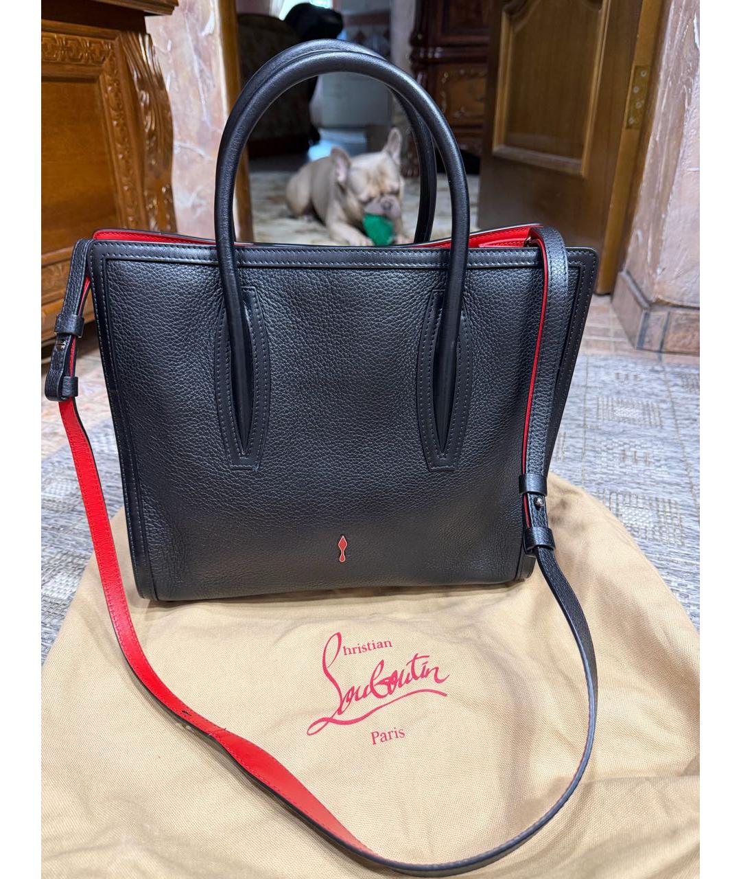 CHRISTIAN LOUBOUTIN Коричневая кожаная сумка через плечо, фото 3